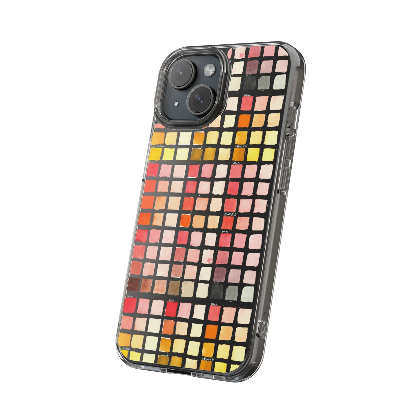 Watercolor Paint Swatches Clear Phone Case - Brooke Zitting, LLC