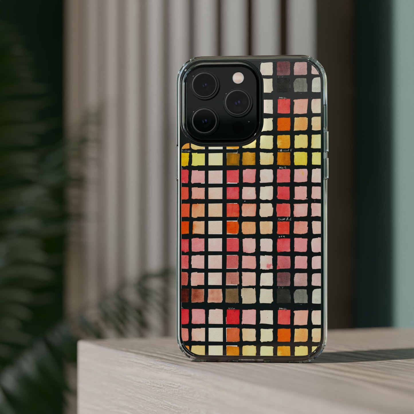 Watercolor Paint Swatches Clear Phone Case - Brooke Zitting, LLC