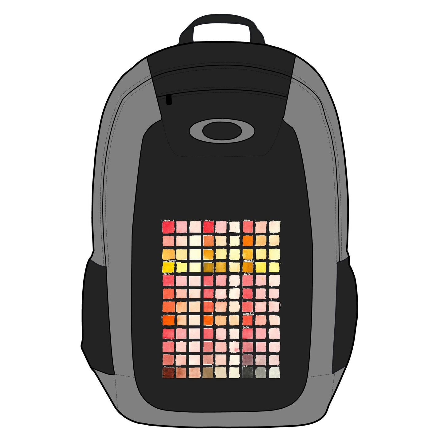 Color Chart Watercolor Design Enduro Laptop Backpack, 20L - by Oakley. Stylish Travel Bag, Perfect for Adventurers, Back to School, Outdoor Enthusiasts, Art Lovers, Unique Design - Brooke Zitting, LLC