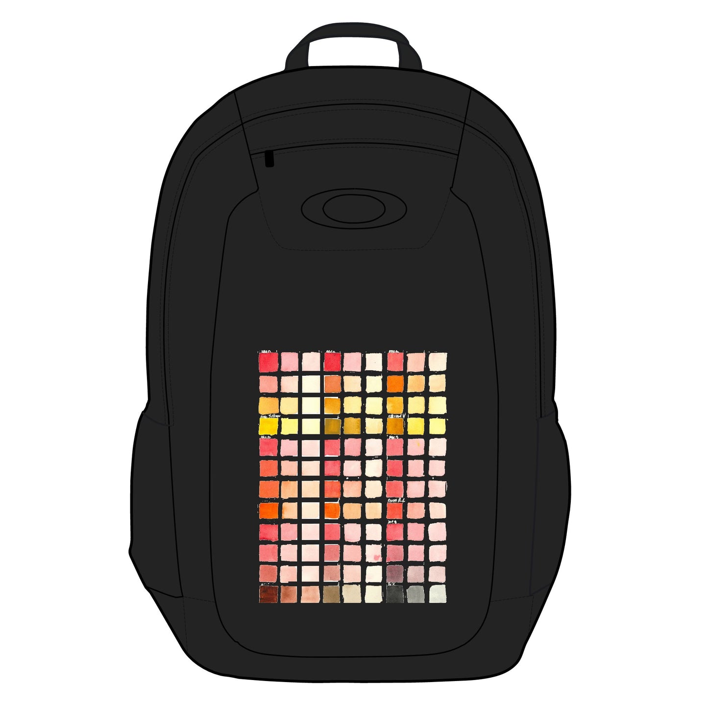 Color Chart Watercolor Design Enduro Laptop Backpack, 20L - by Oakley. Stylish Travel Bag, Perfect for Adventurers, Back to School, Outdoor Enthusiasts, Art Lovers, Unique Design - Brooke Zitting, LLC