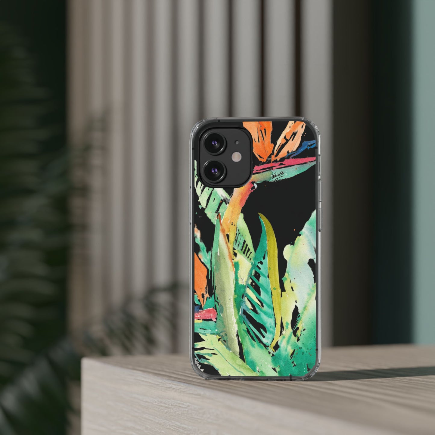 Another Day in Paradise Watercolor Clear Phone Case - Brooke Zitting, LLC