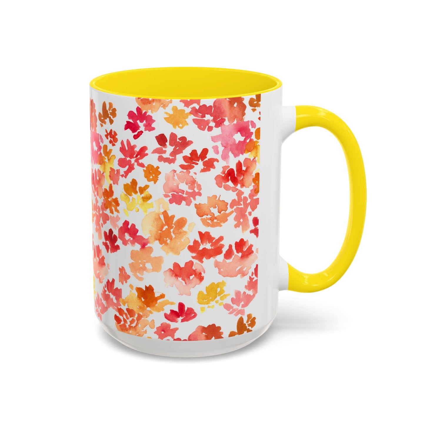 Posy Coffee Mug - Warm Floral Design (11oz, 15oz) - Brooke Zitting, LLC