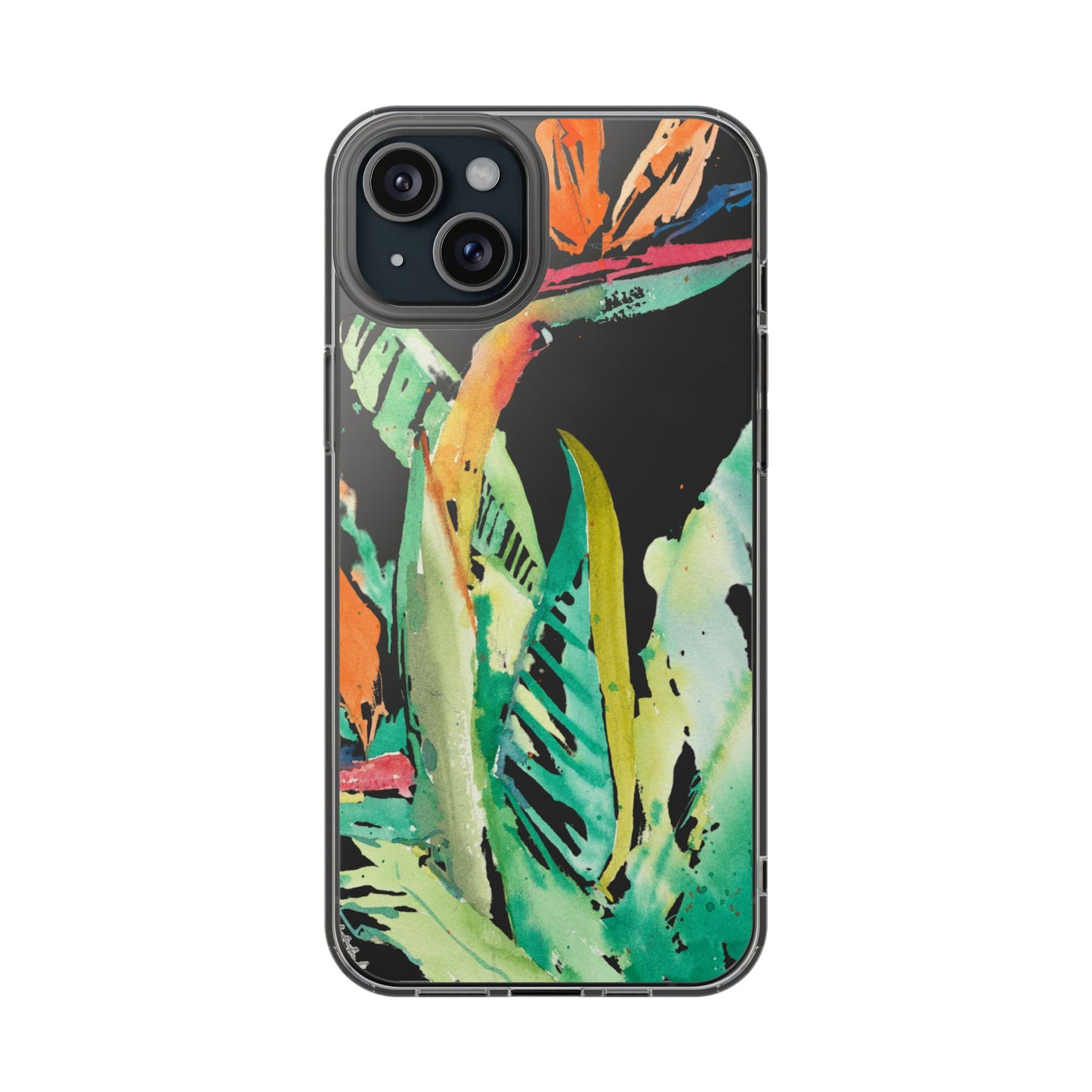 Another Day in Paradise Watercolor Clear Phone Case - Brooke Zitting, LLC