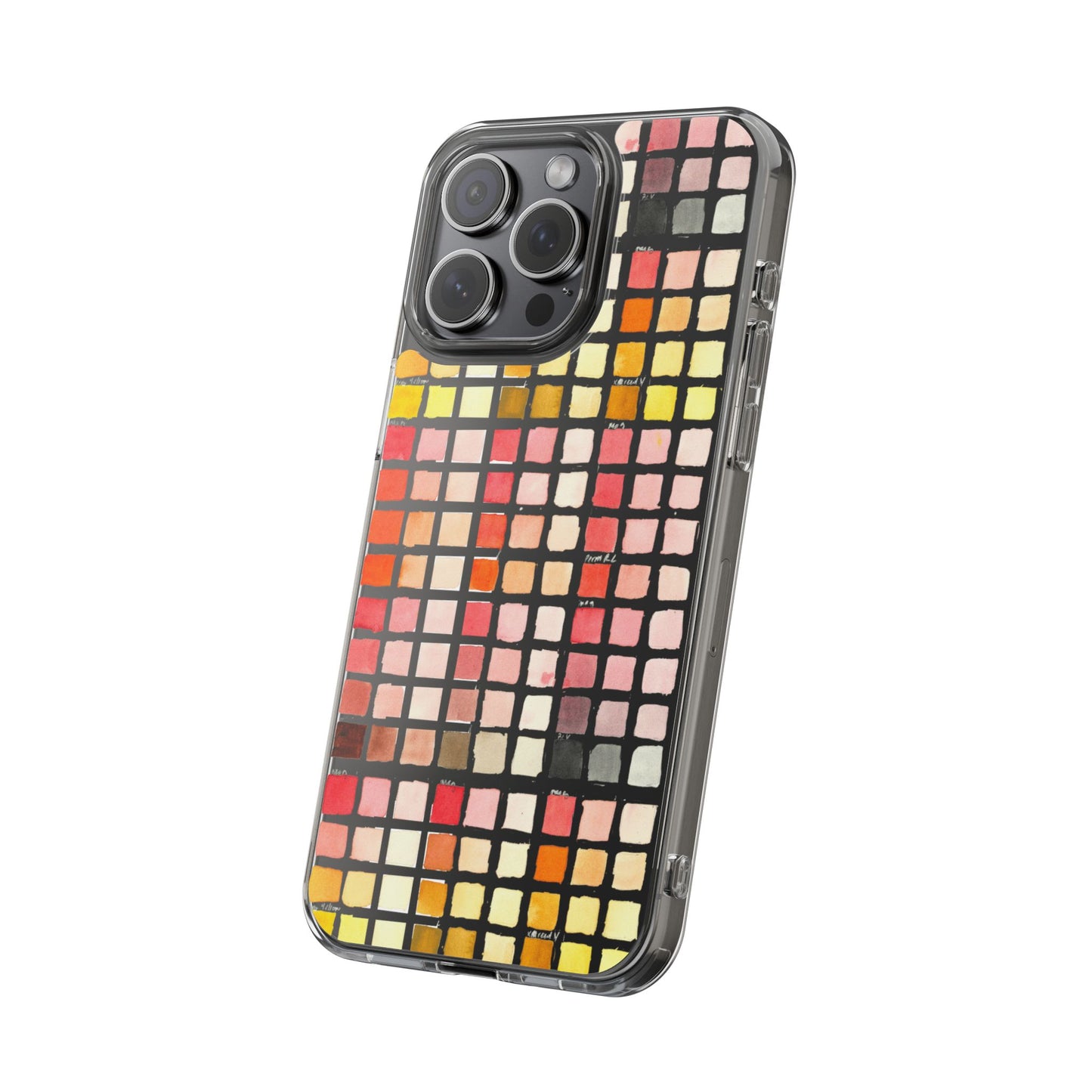 Watercolor Paint Swatches Clear Phone Case - Brooke Zitting, LLC