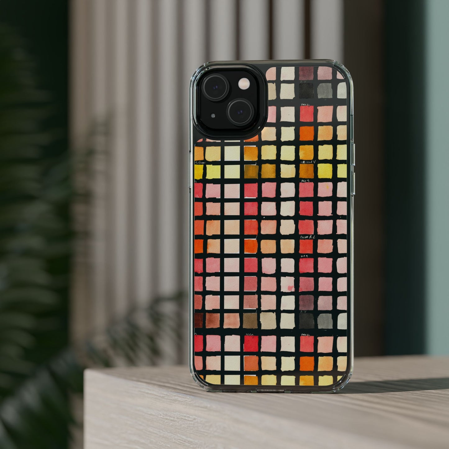 Watercolor Paint Swatches Clear Phone Case - Brooke Zitting, LLC