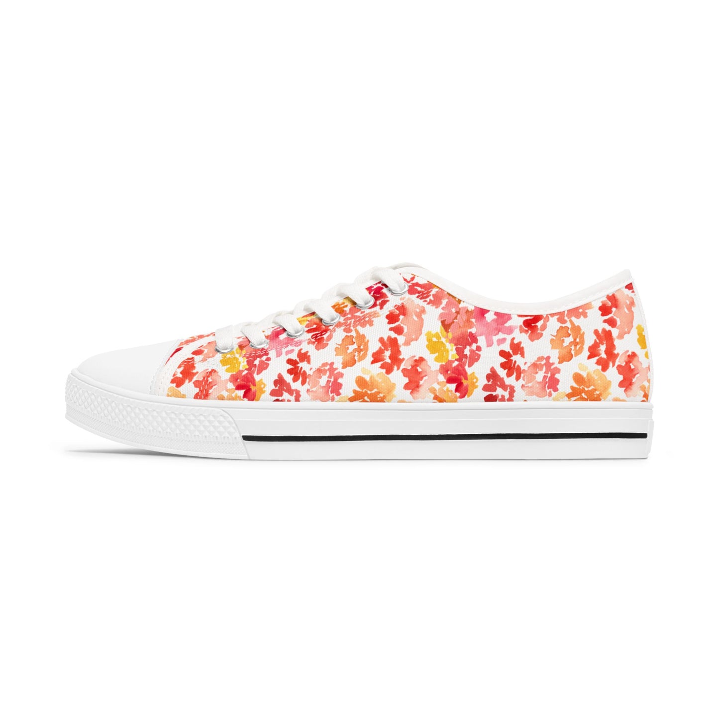 Watercolor Original Posy Low Top Sneakers – Unique Casual Shoes for All | Style & Gift Idea - Brooke Zitting, LLC