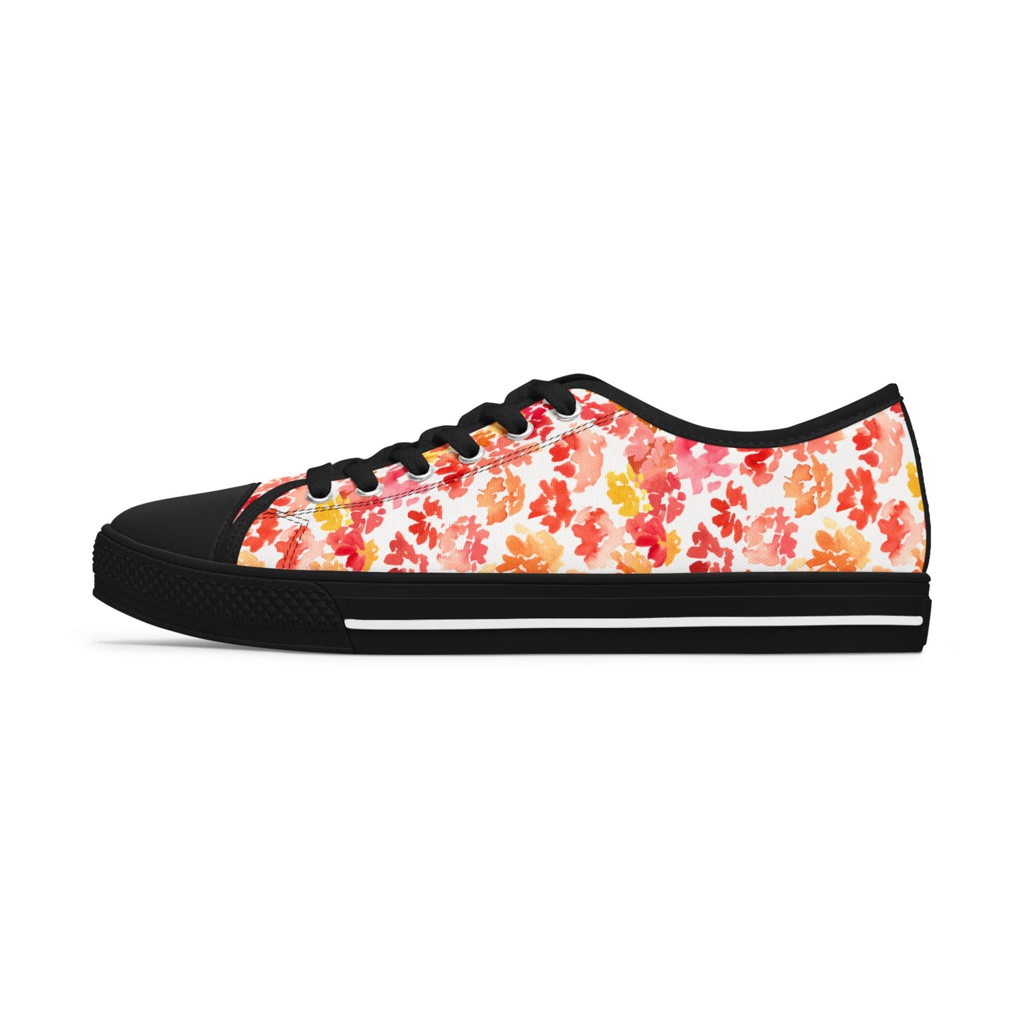 Watercolor Original Posy Low Top Sneakers – Unique Casual Shoes for All | Style & Gift Idea - Brooke Zitting, LLC