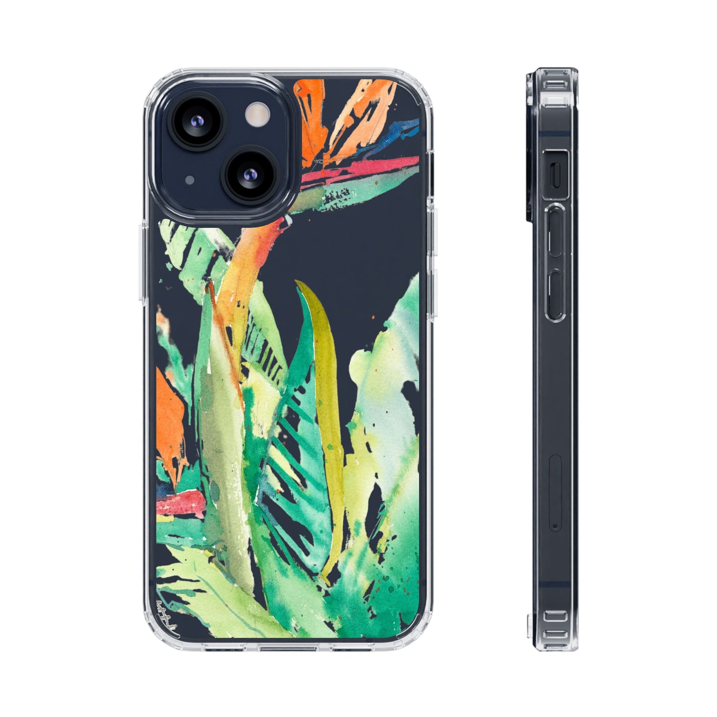 Another Day in Paradise Watercolor Clear Phone Case - Brooke Zitting, LLC