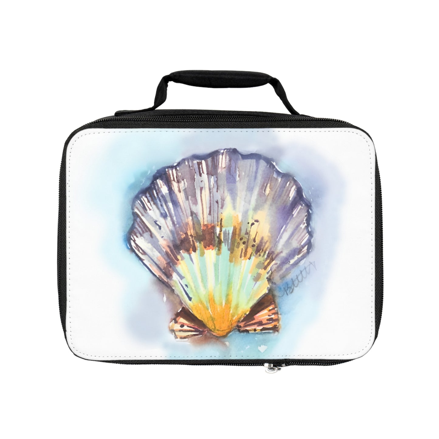 Salt of the Earth Watercolor Design Lunch Bag – Eco-Friendly Tote for School, Work, Picnics & Beach - Brooke Zitting, LLC