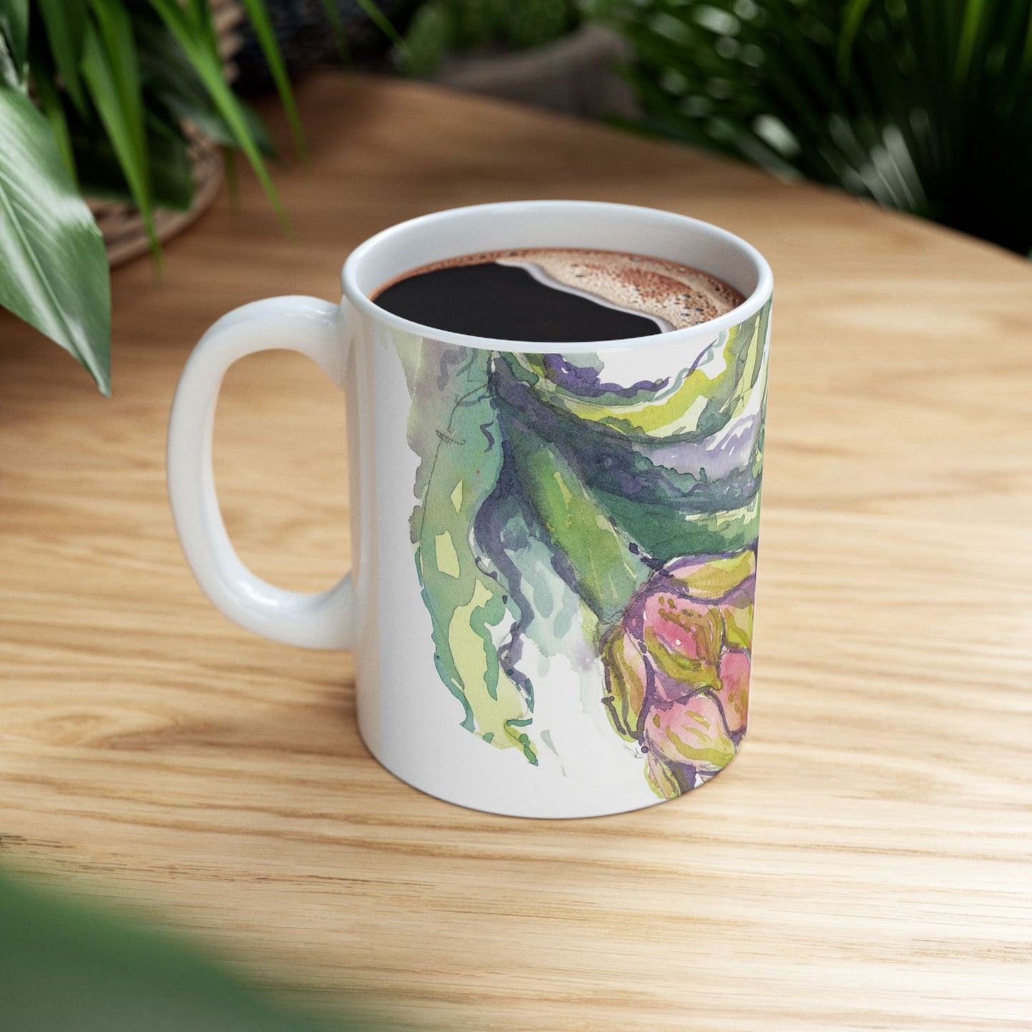 The Italian Artichokes Ceramic Mug - Perfect Gift (11oz, 15oz) - Brooke Zitting, LLC