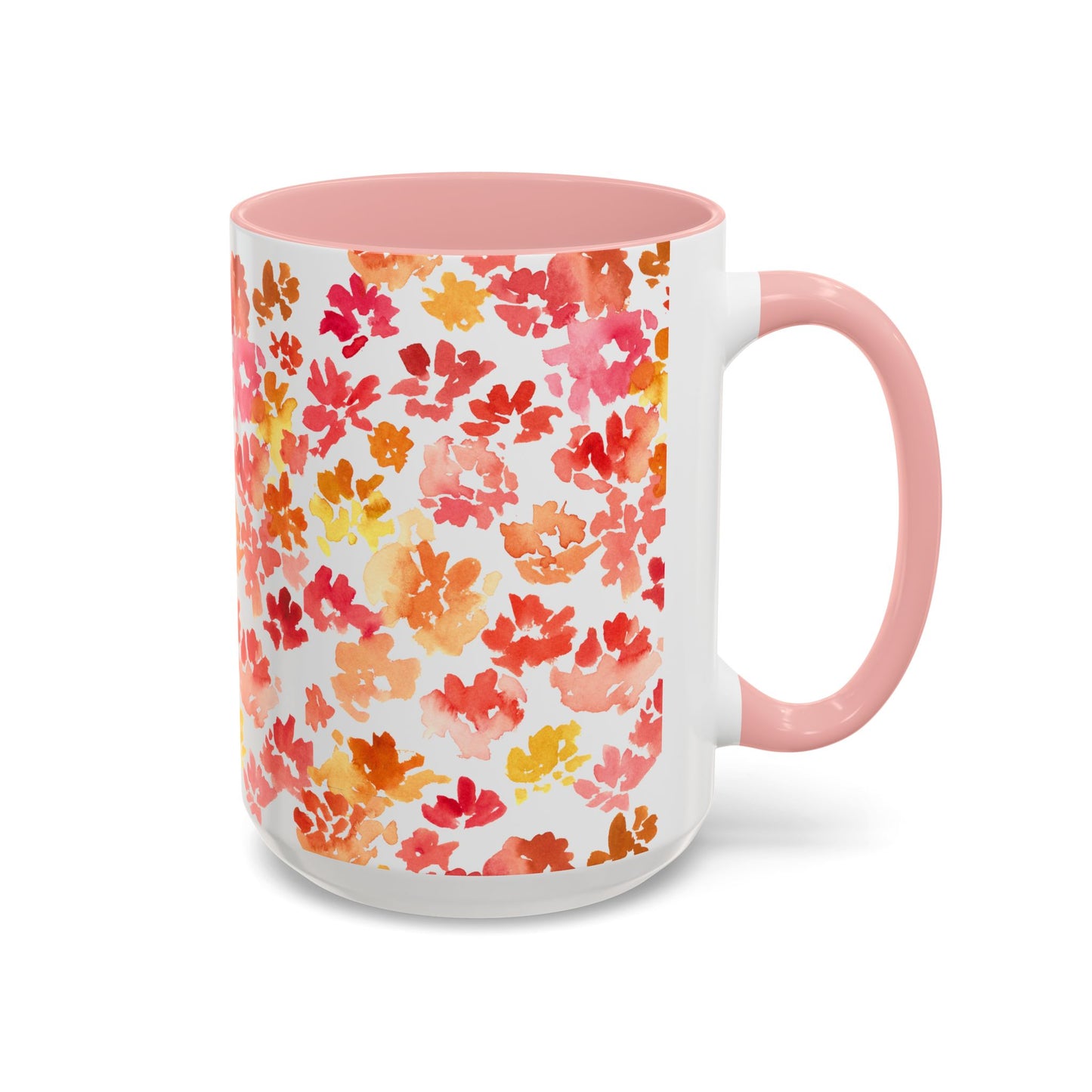 Posy Coffee Mug - Warm Floral Design (11oz, 15oz) - Brooke Zitting, LLC