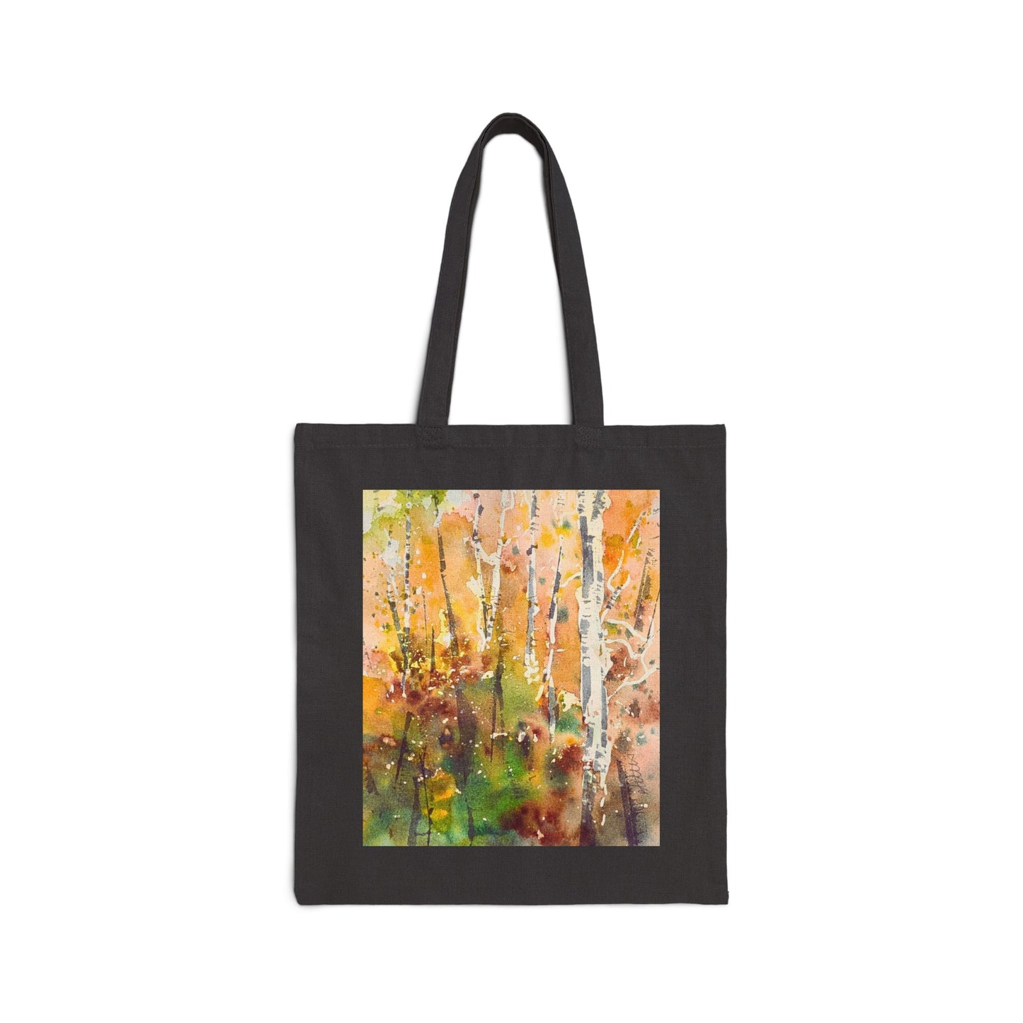 Autumn’s Gentle Haze Cotton Canvas Tote – Eco-Friendly Beach & Shopping Bag for Ocean Lovers