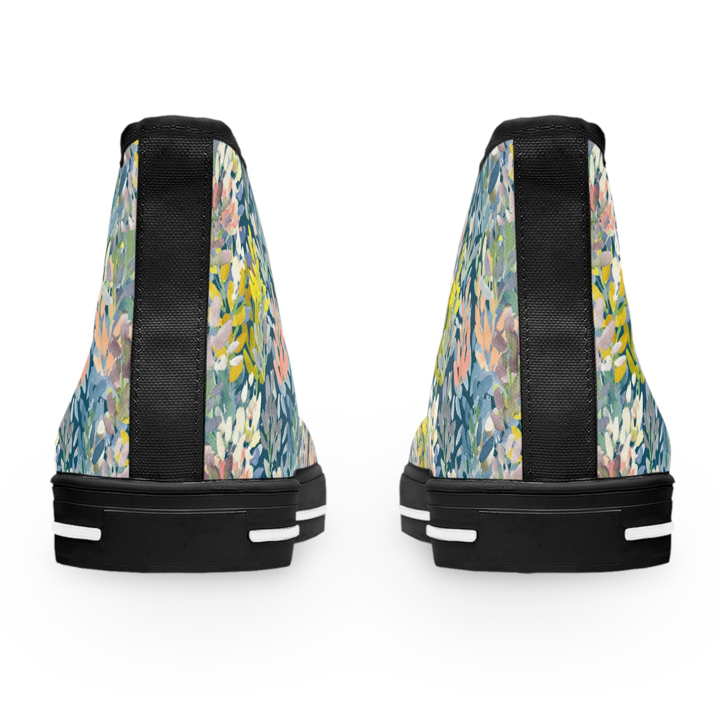 Vibrant Petal Parade High Top Sneakers with Floral Design – Stylish Shoes for All | Unique Gift Idea - Brooke Zitting, LLC
