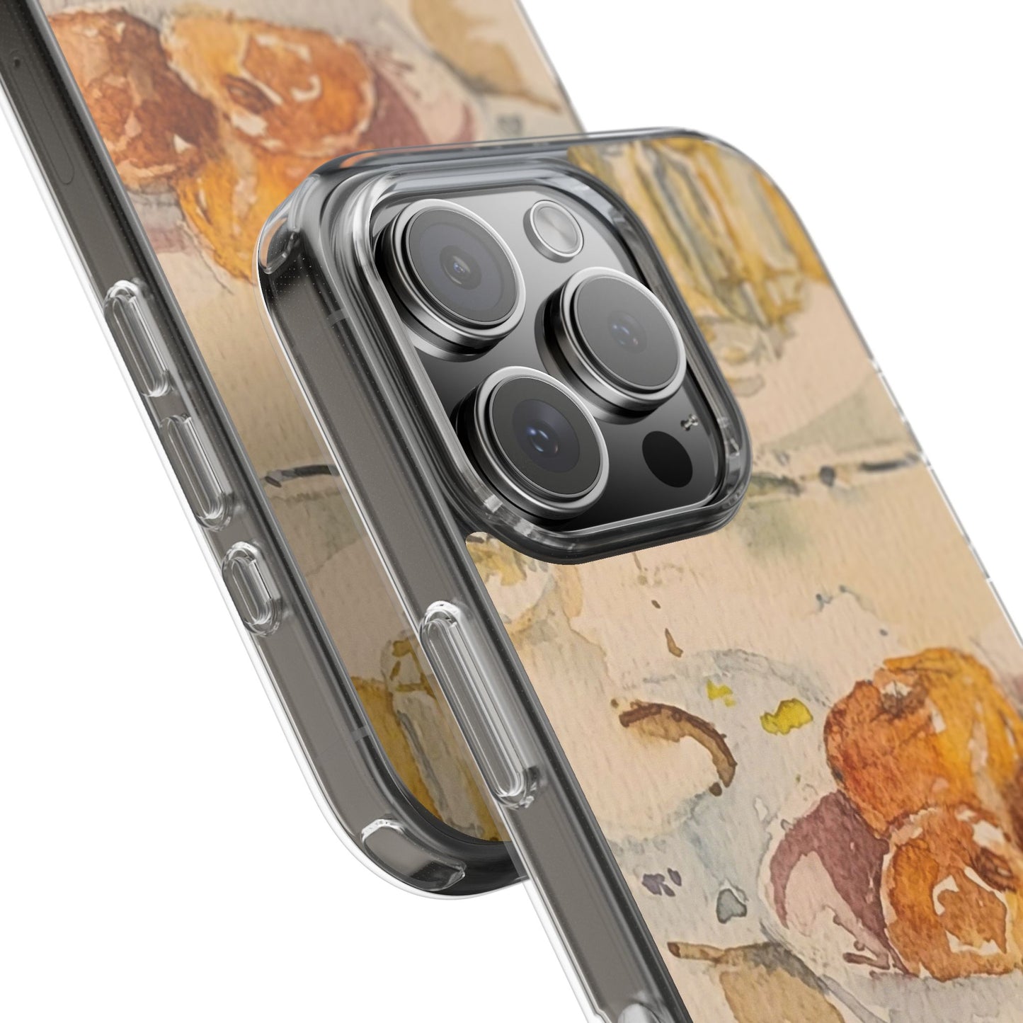 Watercolor Artist's Table Clear Phone Case - Brooke Zitting, LLC