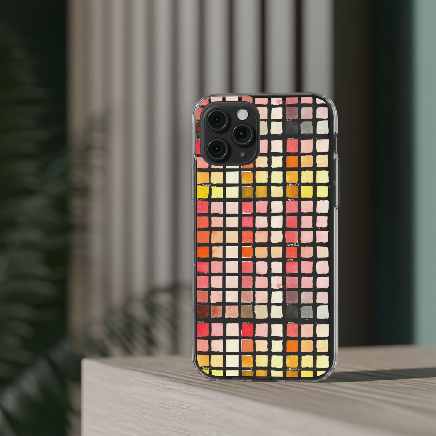 Watercolor Paint Swatches Clear Phone Case - Brooke Zitting, LLC