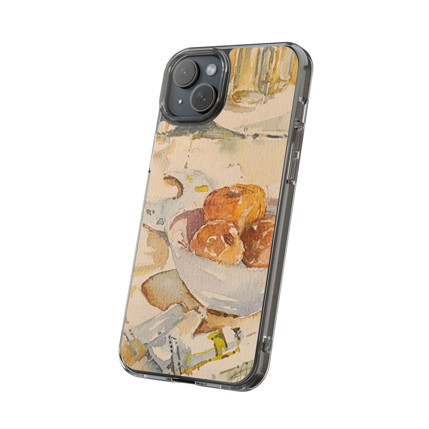 Watercolor Artist's Table Clear Phone Case - Brooke Zitting, LLC