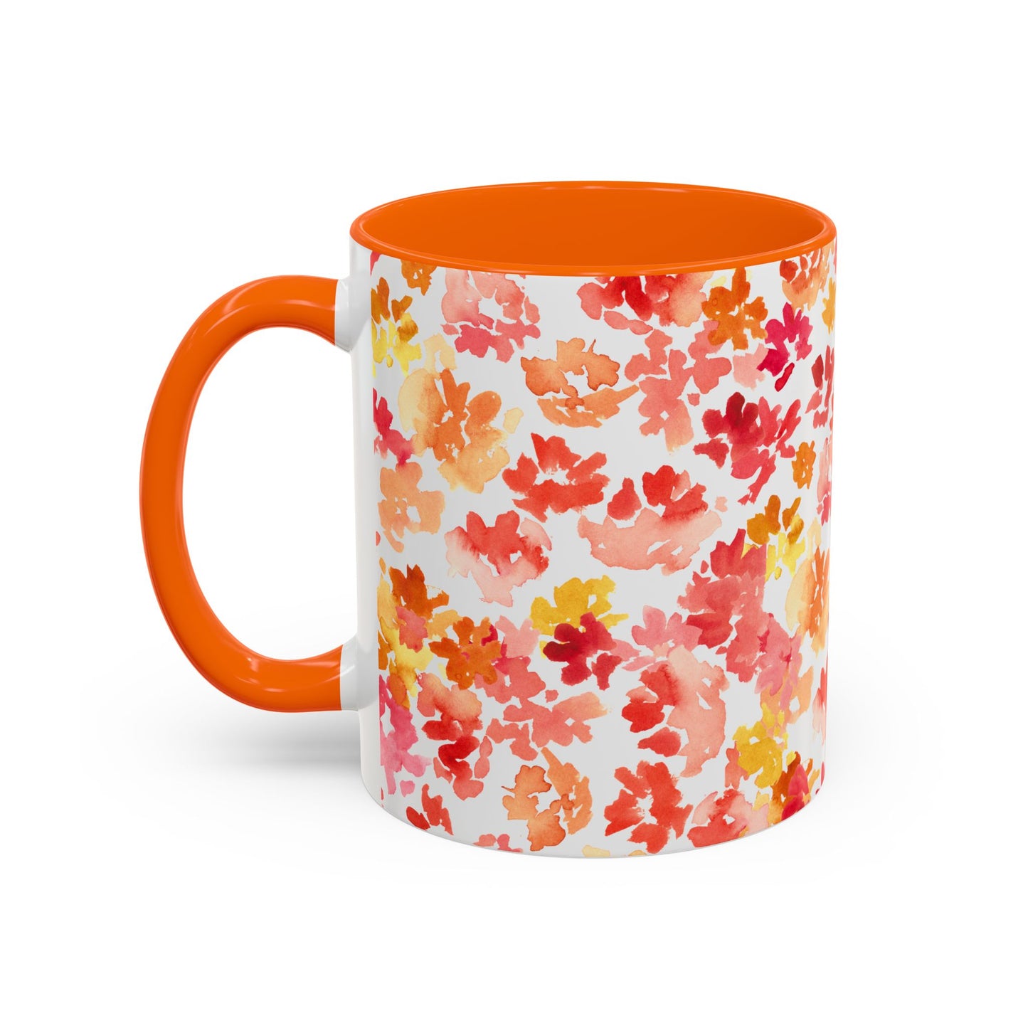Posy Coffee Mug - Warm Floral Design (11oz, 15oz) - Brooke Zitting, LLC