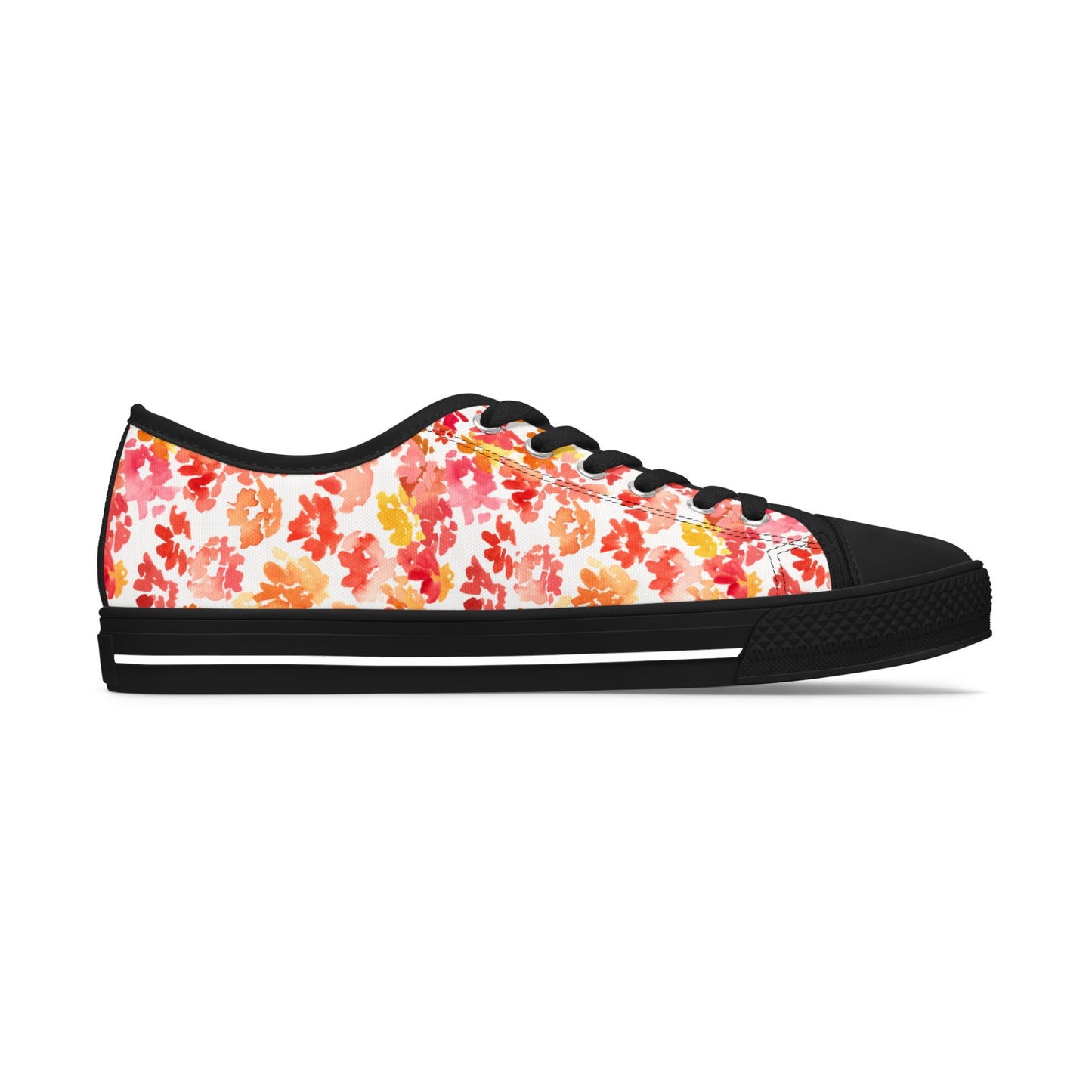 Watercolor Original Posy Low Top Sneakers – Unique Casual Shoes for All | Style & Gift Idea - Brooke Zitting, LLC