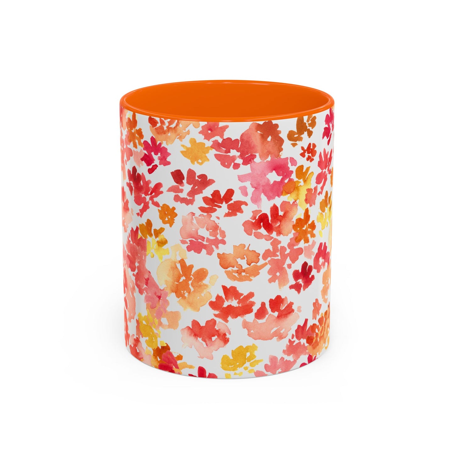 Posy Coffee Mug - Warm Floral Design (11oz, 15oz) - Brooke Zitting, LLC