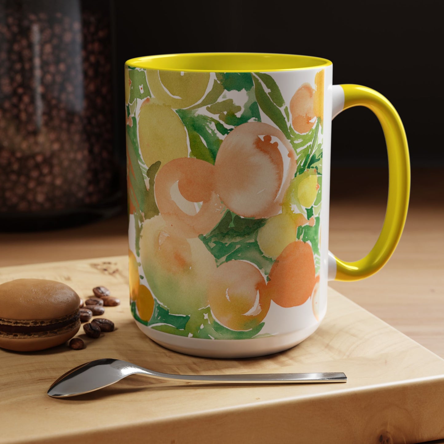 Citrus and Peaches Coffee Mug (11, 15oz) - Brooke Zitting, LLC