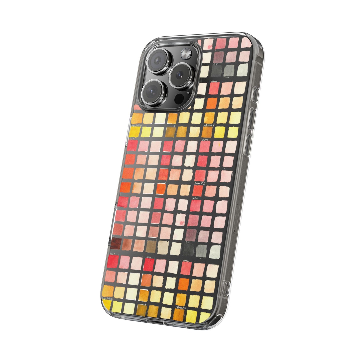 Watercolor Paint Swatches Clear Phone Case - Brooke Zitting, LLC