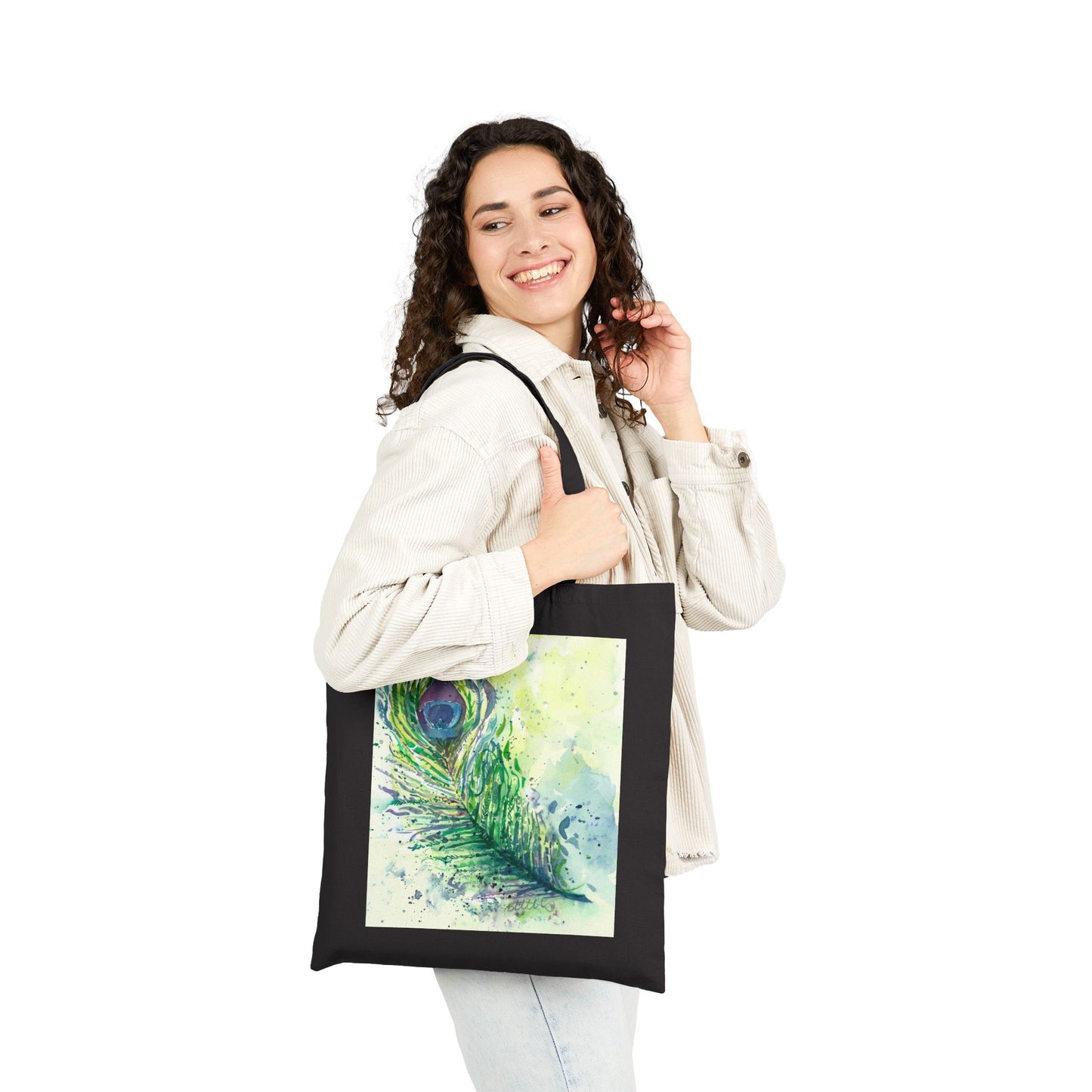 Light as a Feather Cotton Canvas Tote – Eco-Friendly Beach & Shopping Bag for Ocean Lovers - Brooke Zitting, LLC