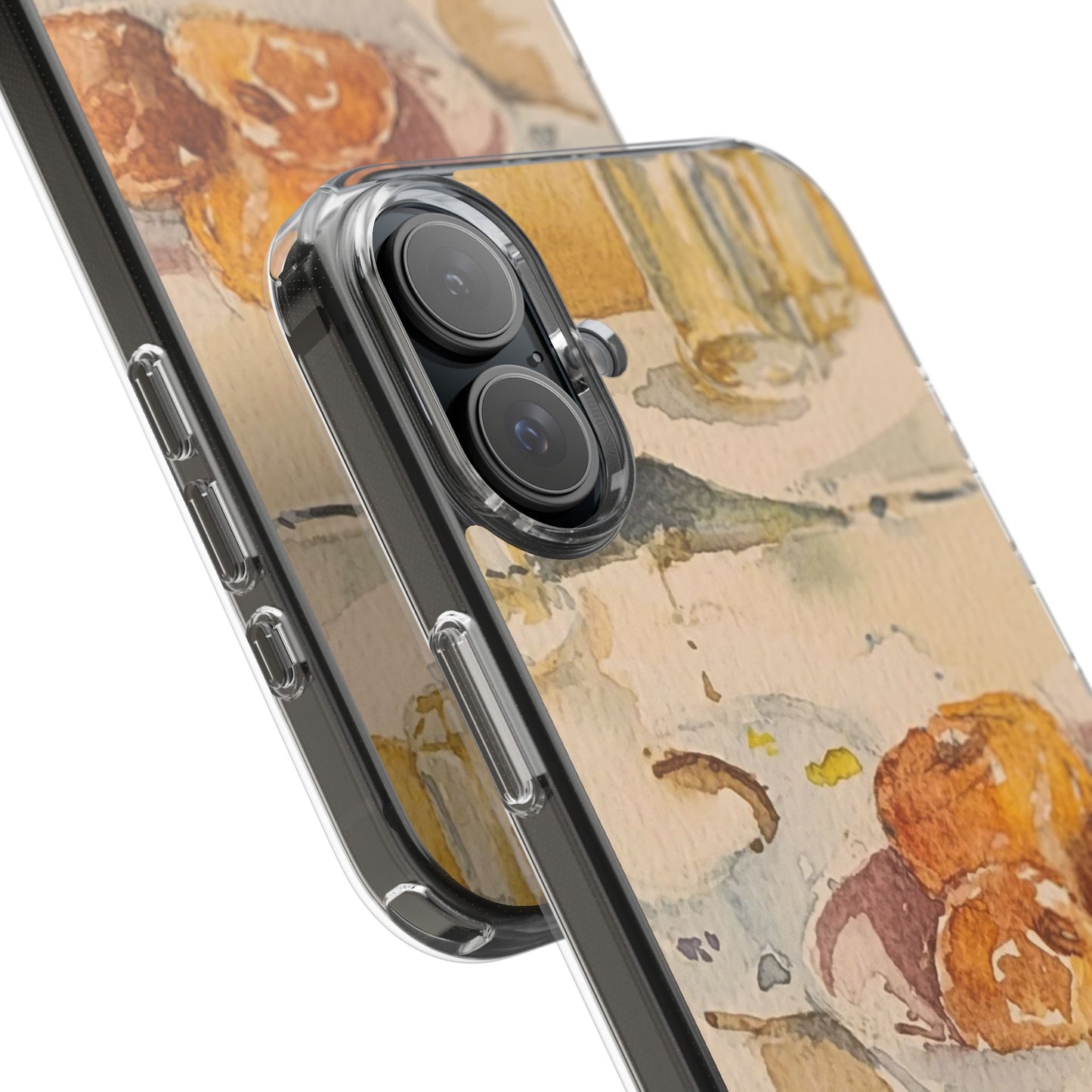 Watercolor Artist's Table Clear Phone Case - Brooke Zitting, LLC