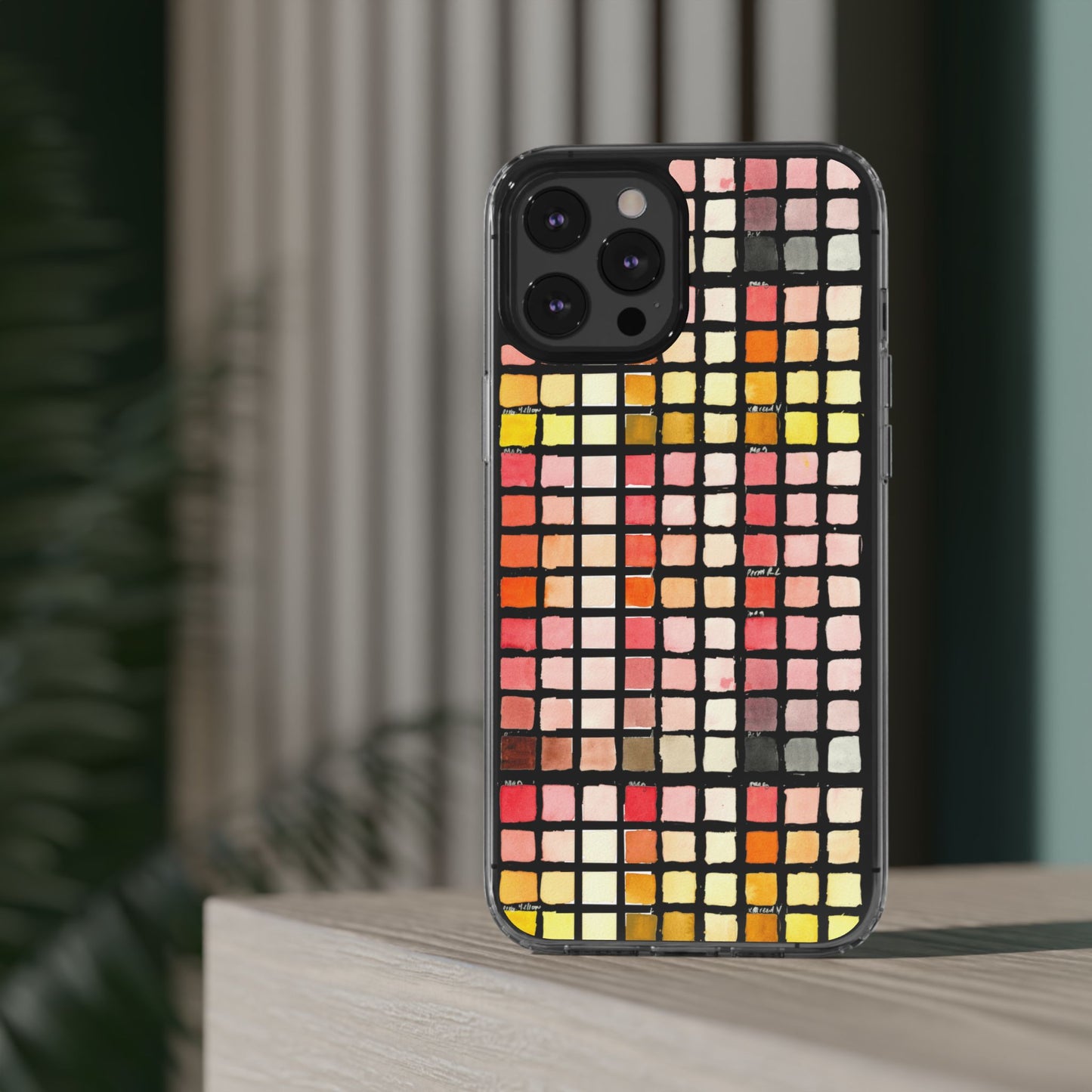 Watercolor Paint Swatches Clear Phone Case - Brooke Zitting, LLC