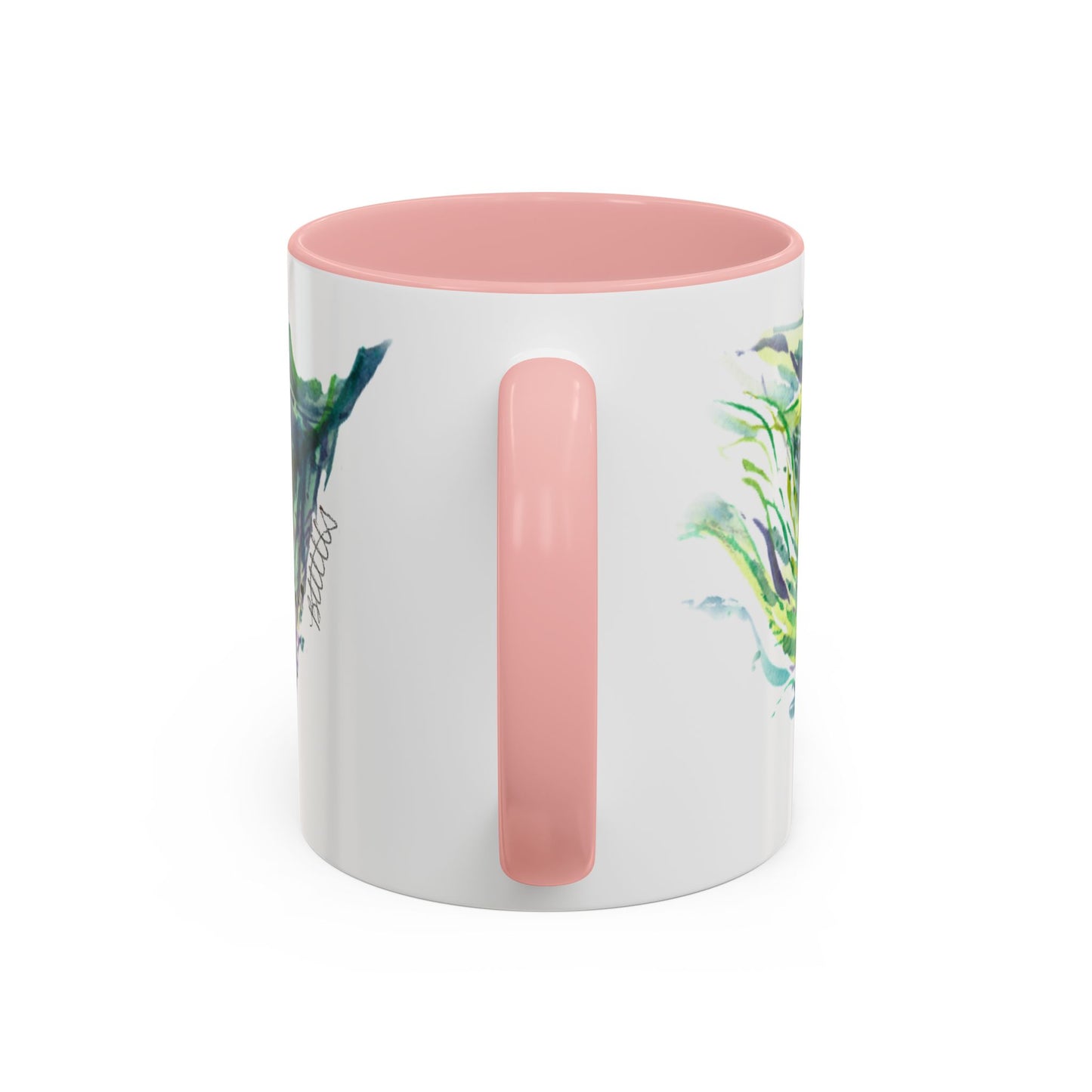 Light as a Feather Peacock Feather Accent Coffee Mug (11, 15oz) - Brooke Zitting, LLC