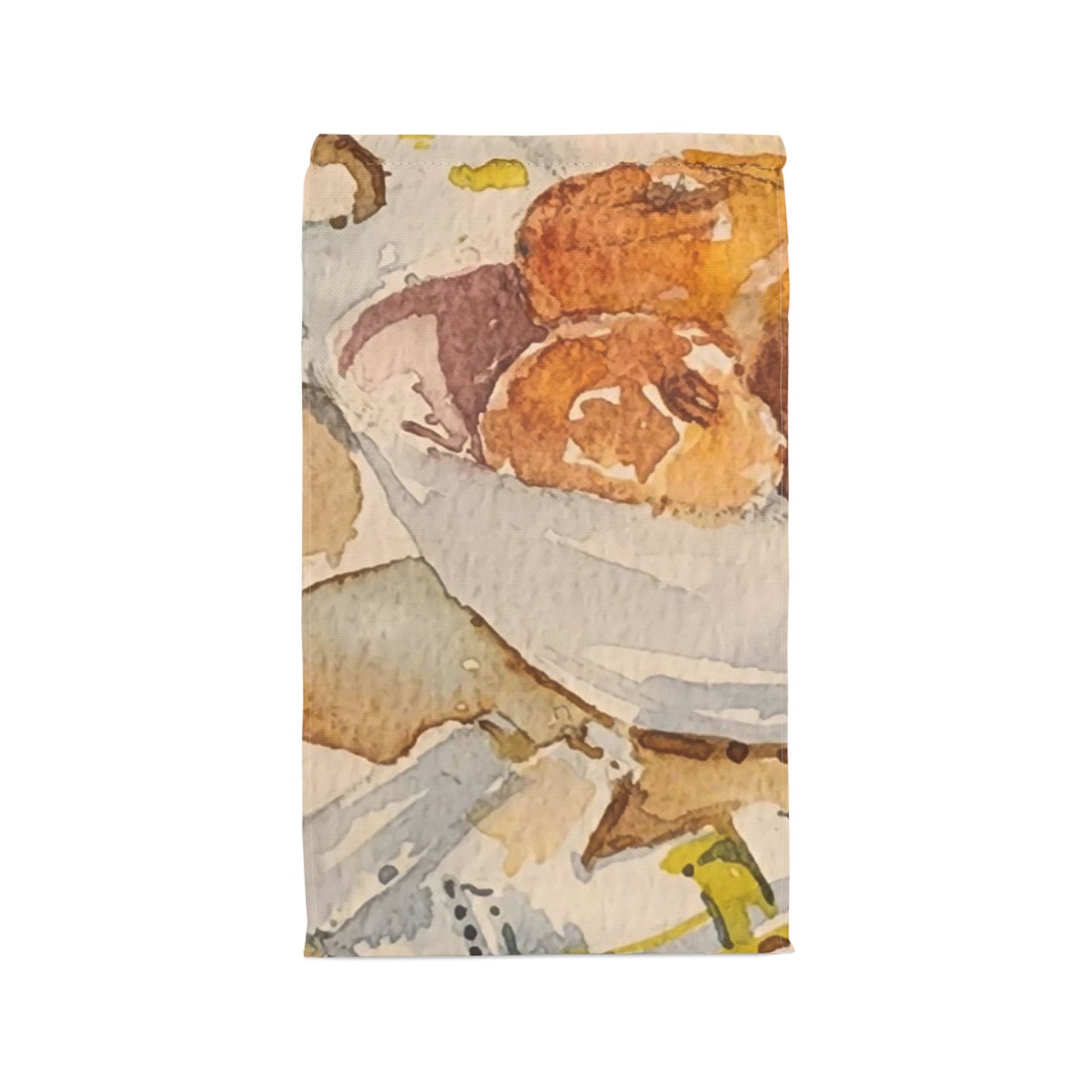 Artist's Table Watercolor Design Lunch Bag – Insulated, Wipe-Clean, Eco-Friendly Tote for Daily Use - Brooke Zitting, LLC