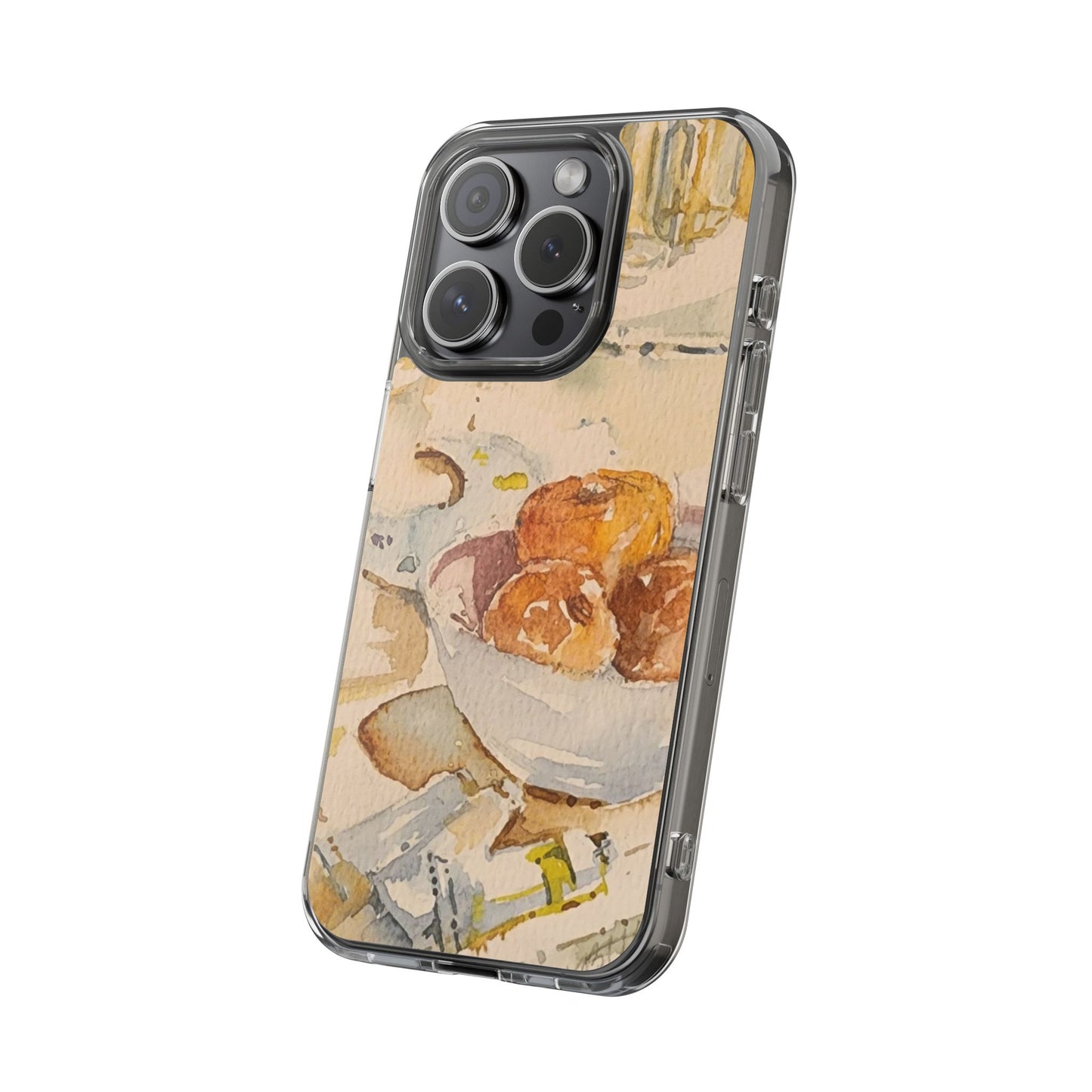 Watercolor Artist's Table Clear Phone Case - Brooke Zitting, LLC