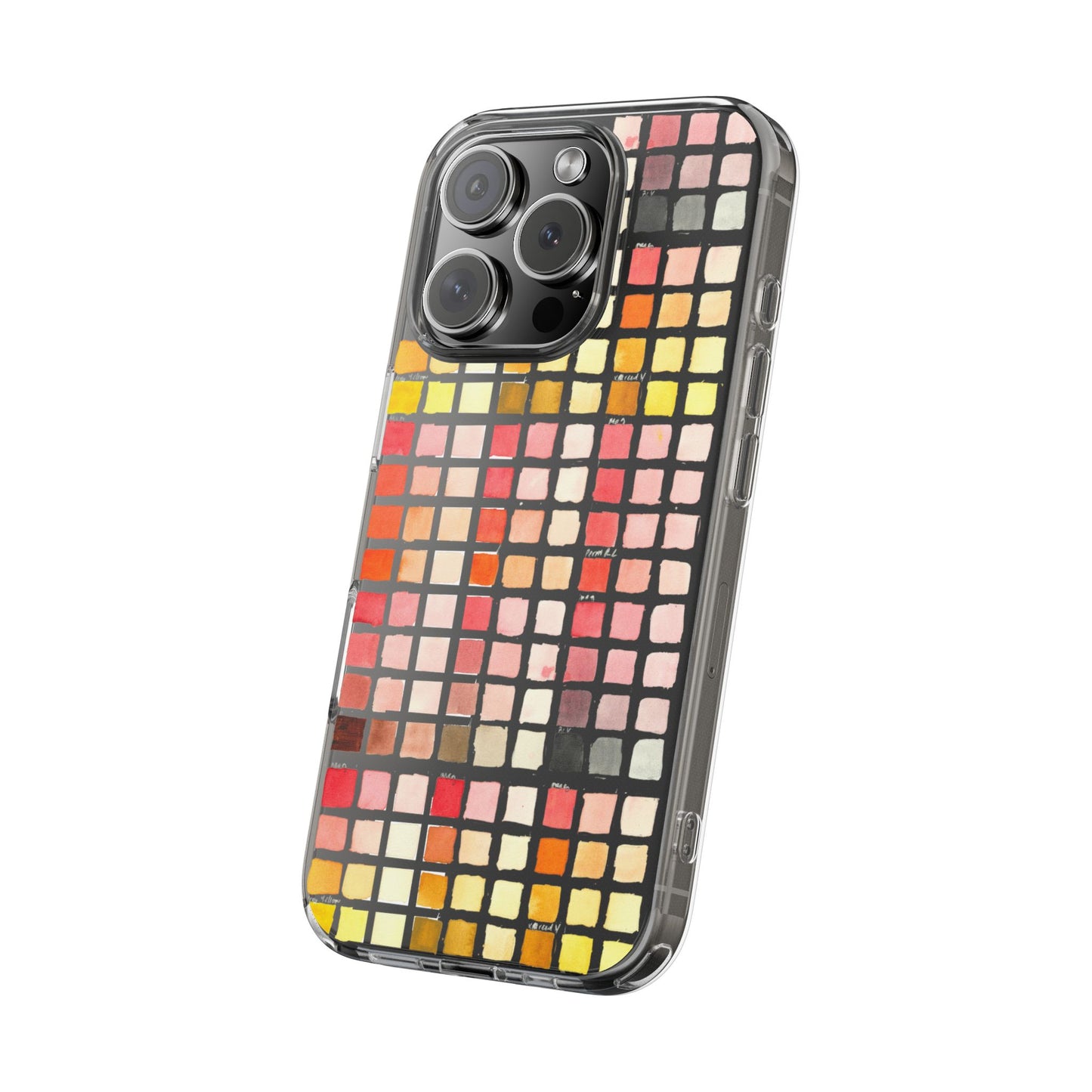 Watercolor Paint Swatches Clear Phone Case - Brooke Zitting, LLC