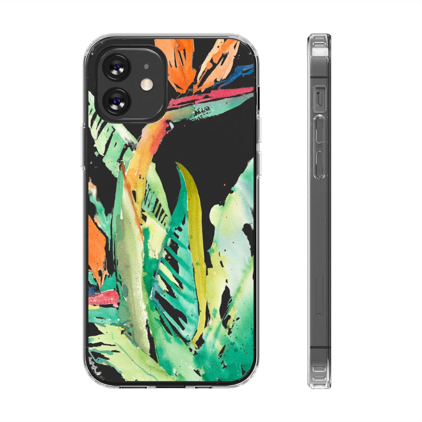 Another Day in Paradise Watercolor Clear Phone Case - Brooke Zitting, LLC