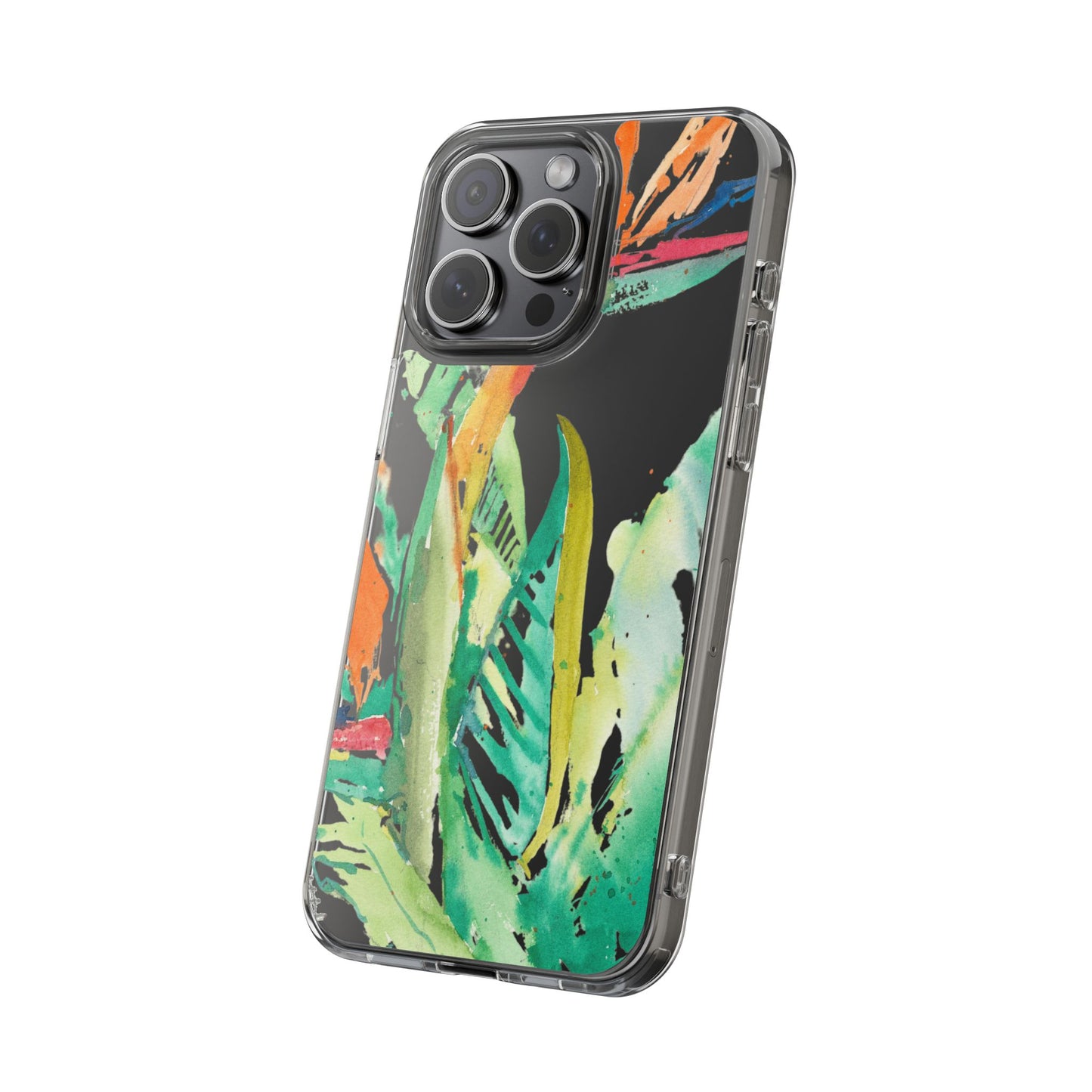 Another Day in Paradise Watercolor Clear Phone Case - Brooke Zitting, LLC