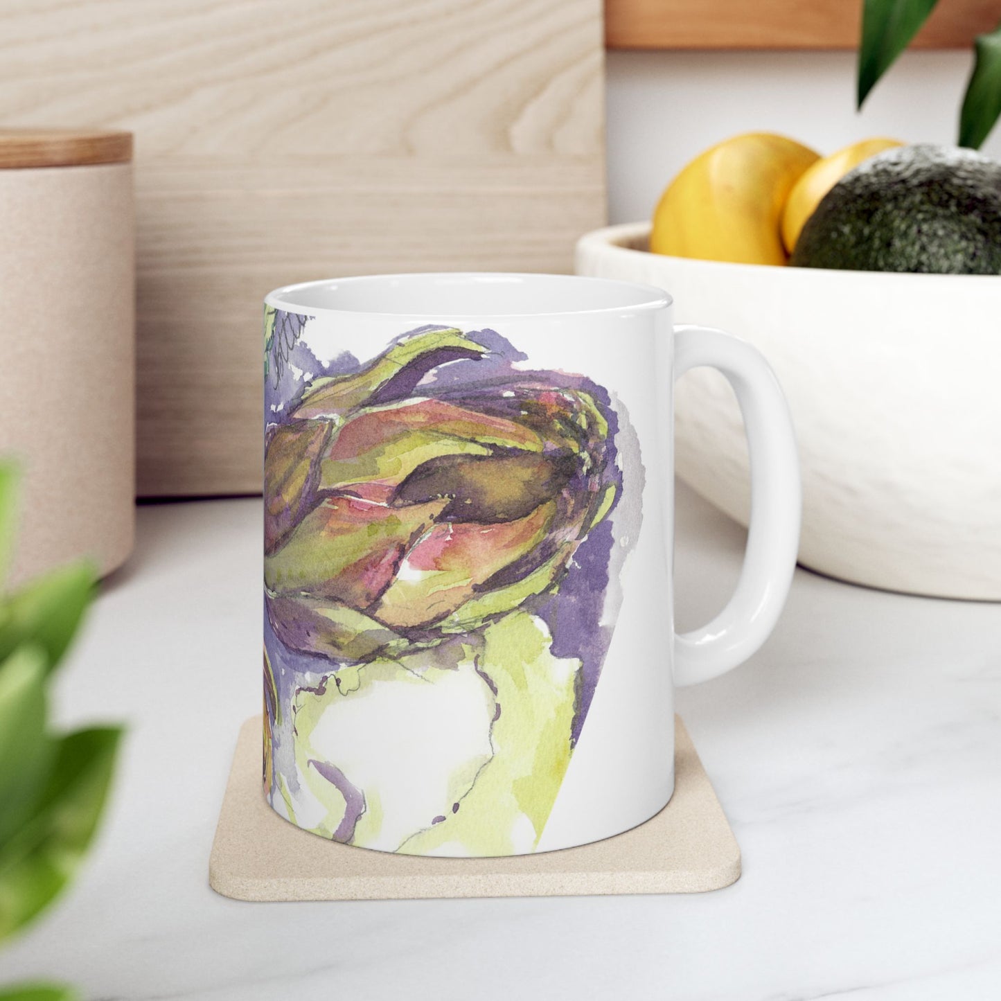 The Italian Artichokes Ceramic Mug - Perfect Gift (11oz, 15oz) - Brooke Zitting, LLC