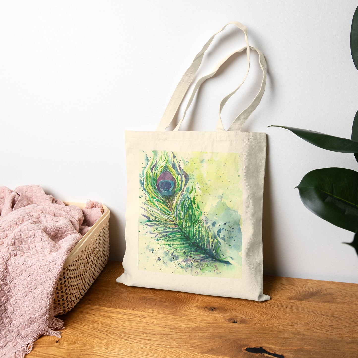 Light as a Feather Cotton Canvas Tote – Eco-Friendly Beach & Shopping Bag for Ocean Lovers - Brooke Zitting, LLC