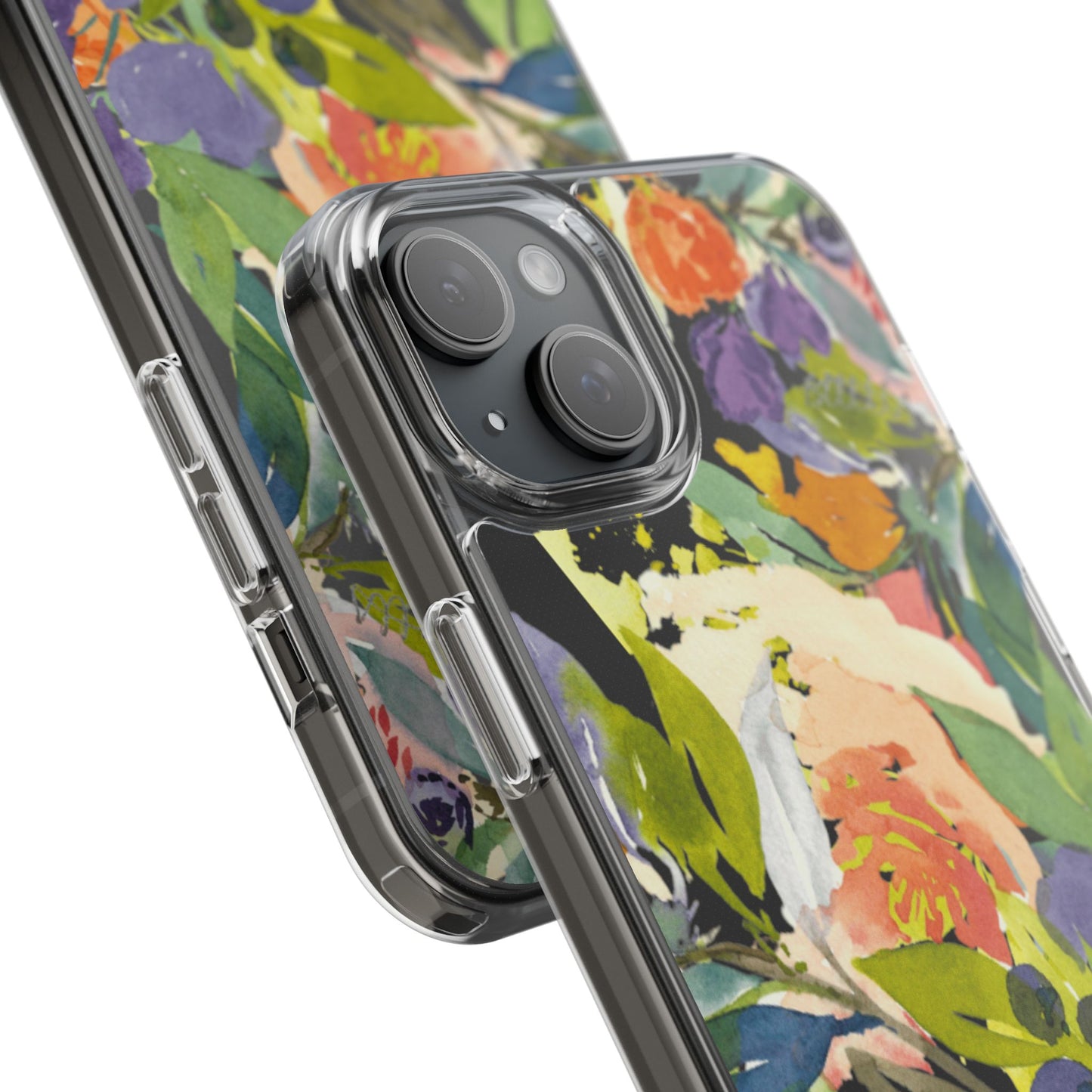 Clear Phone Case with Floral Blooms Design - Brooke Zitting, LLC