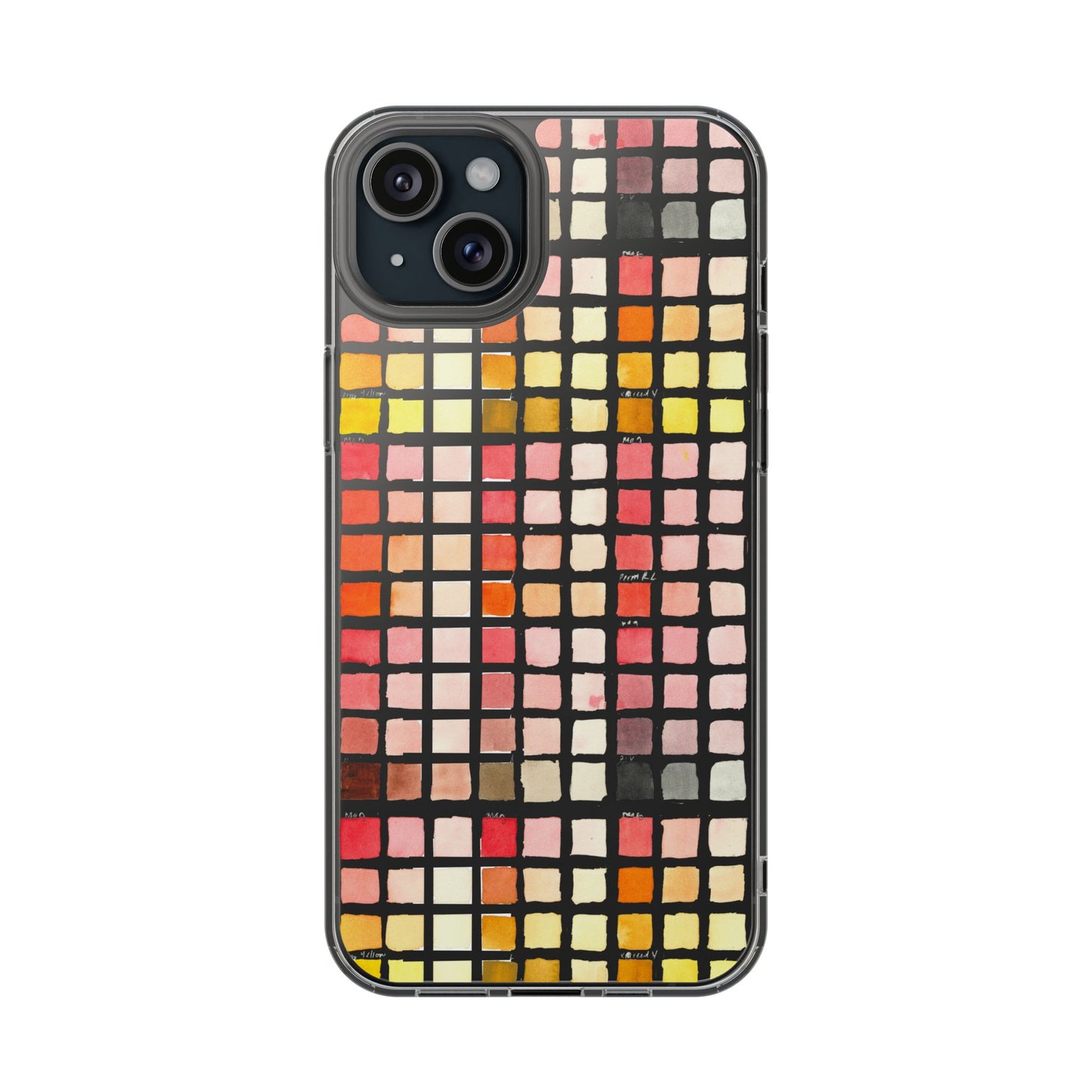 Watercolor Paint Swatches Clear Phone Case - Brooke Zitting, LLC