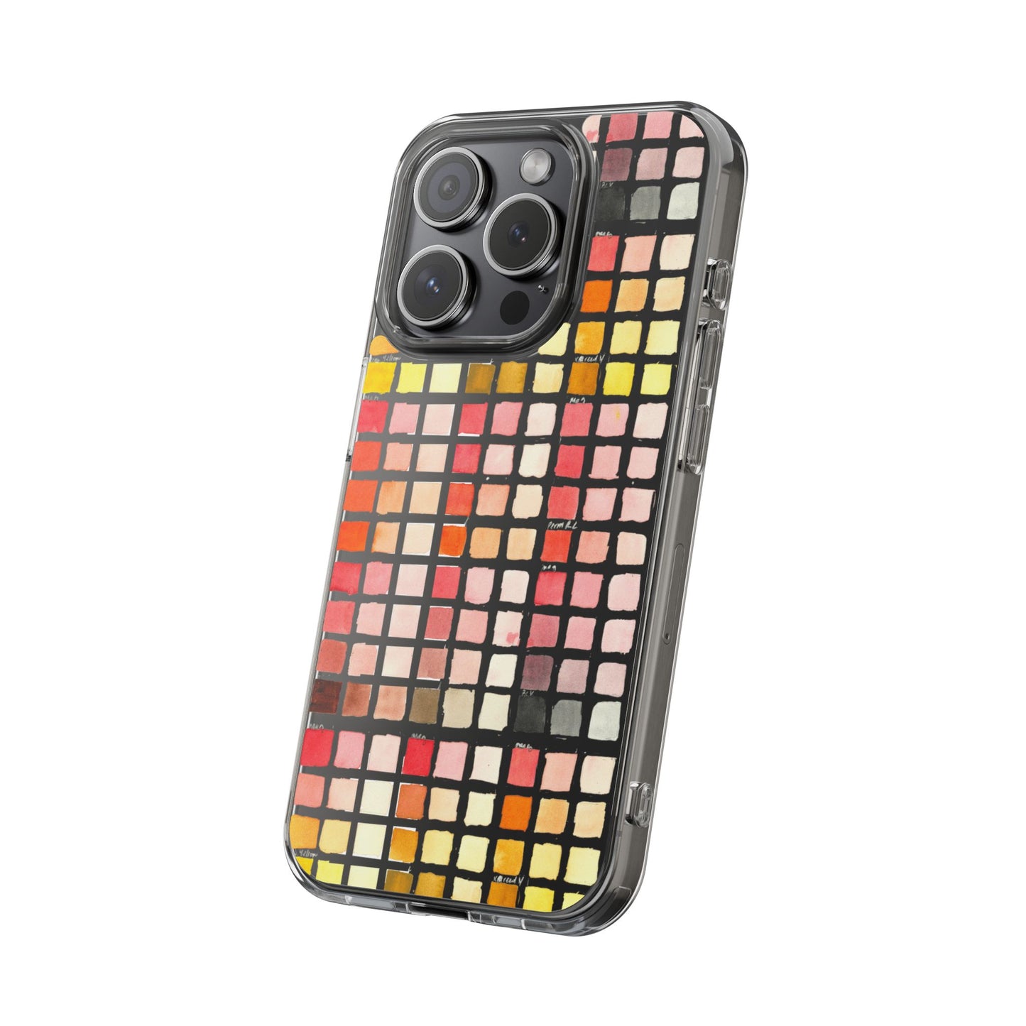 Watercolor Paint Swatches Clear Phone Case - Brooke Zitting, LLC