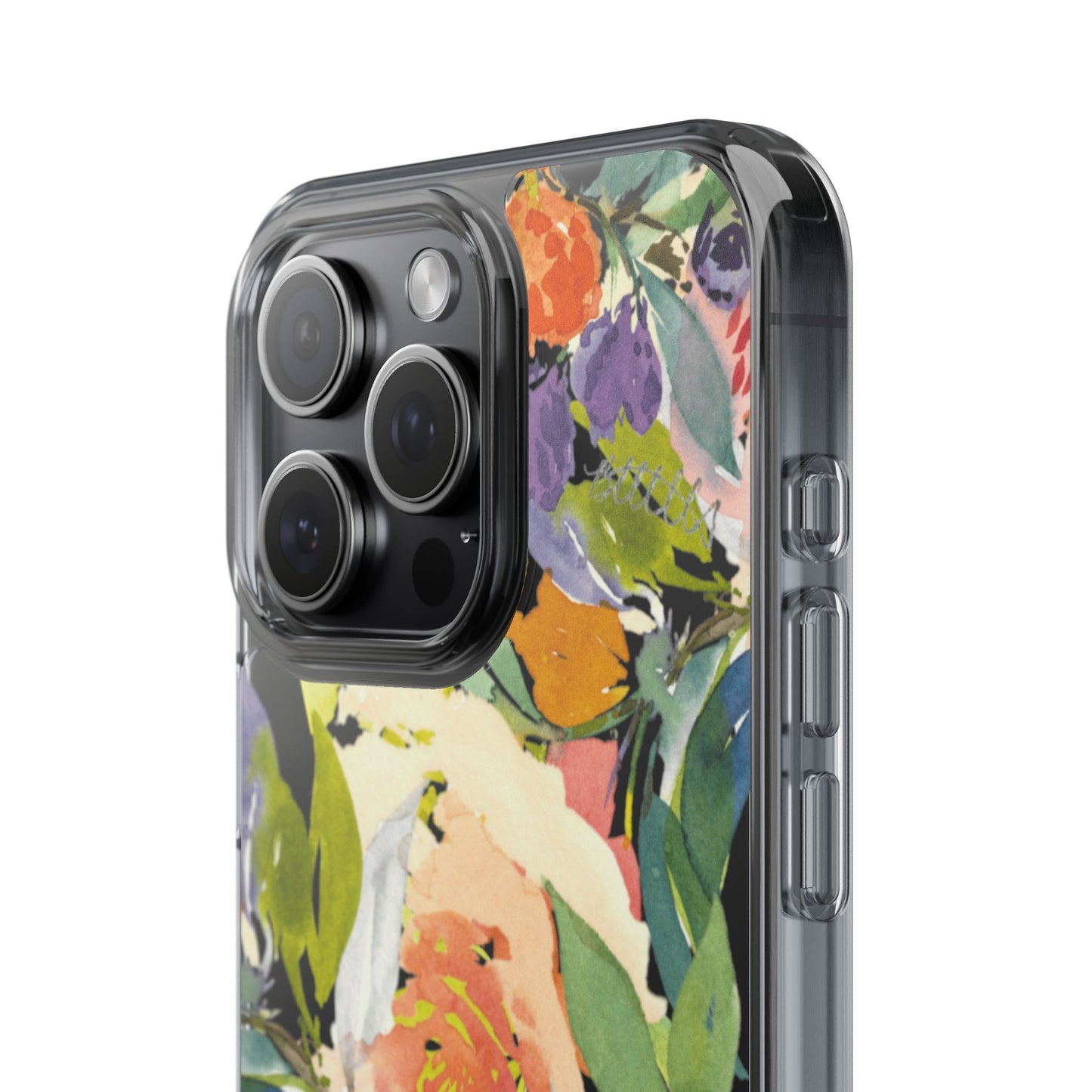 Clear Phone Case with Floral Blooms Design - Brooke Zitting, LLC