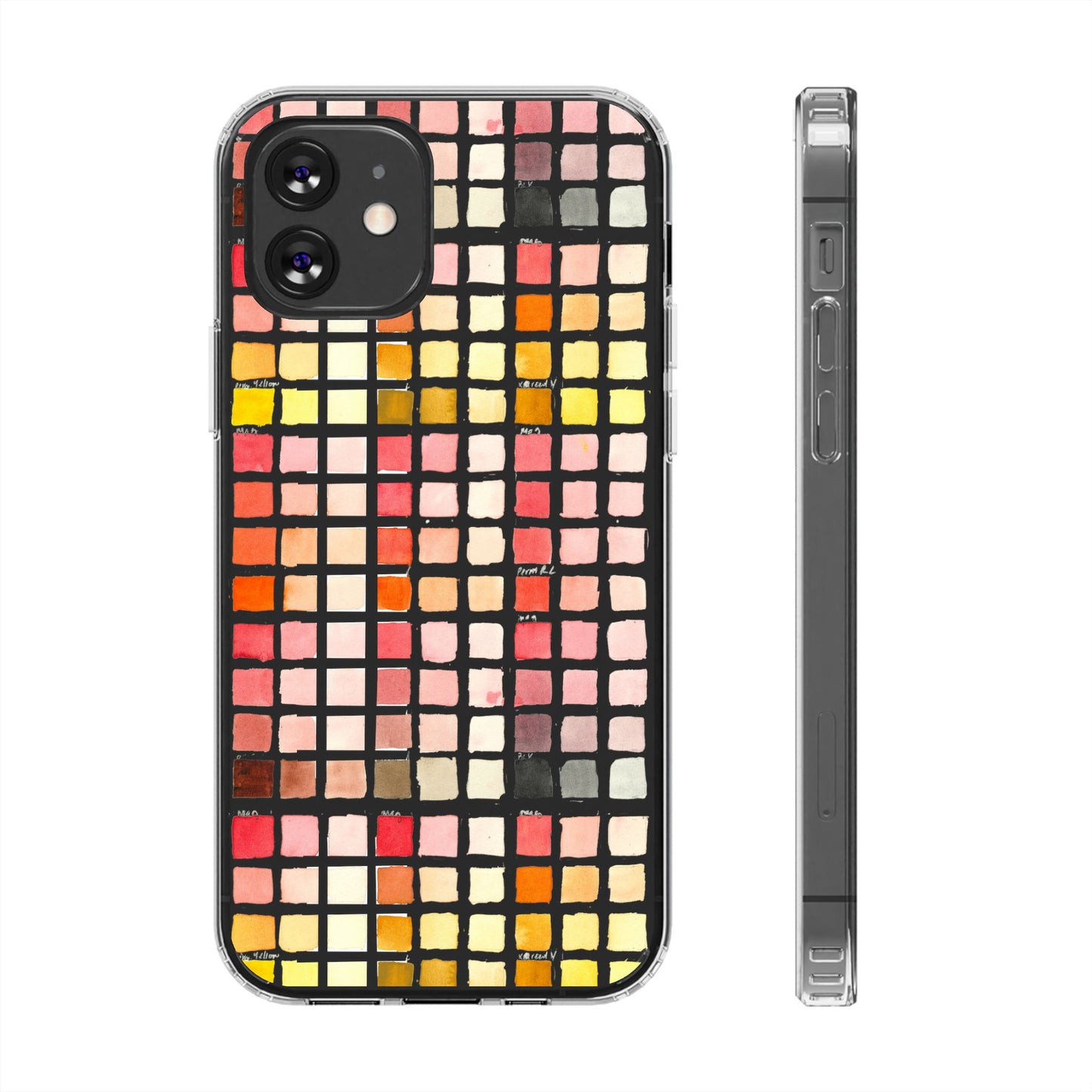 Watercolor Paint Swatches Clear Phone Case - Brooke Zitting, LLC