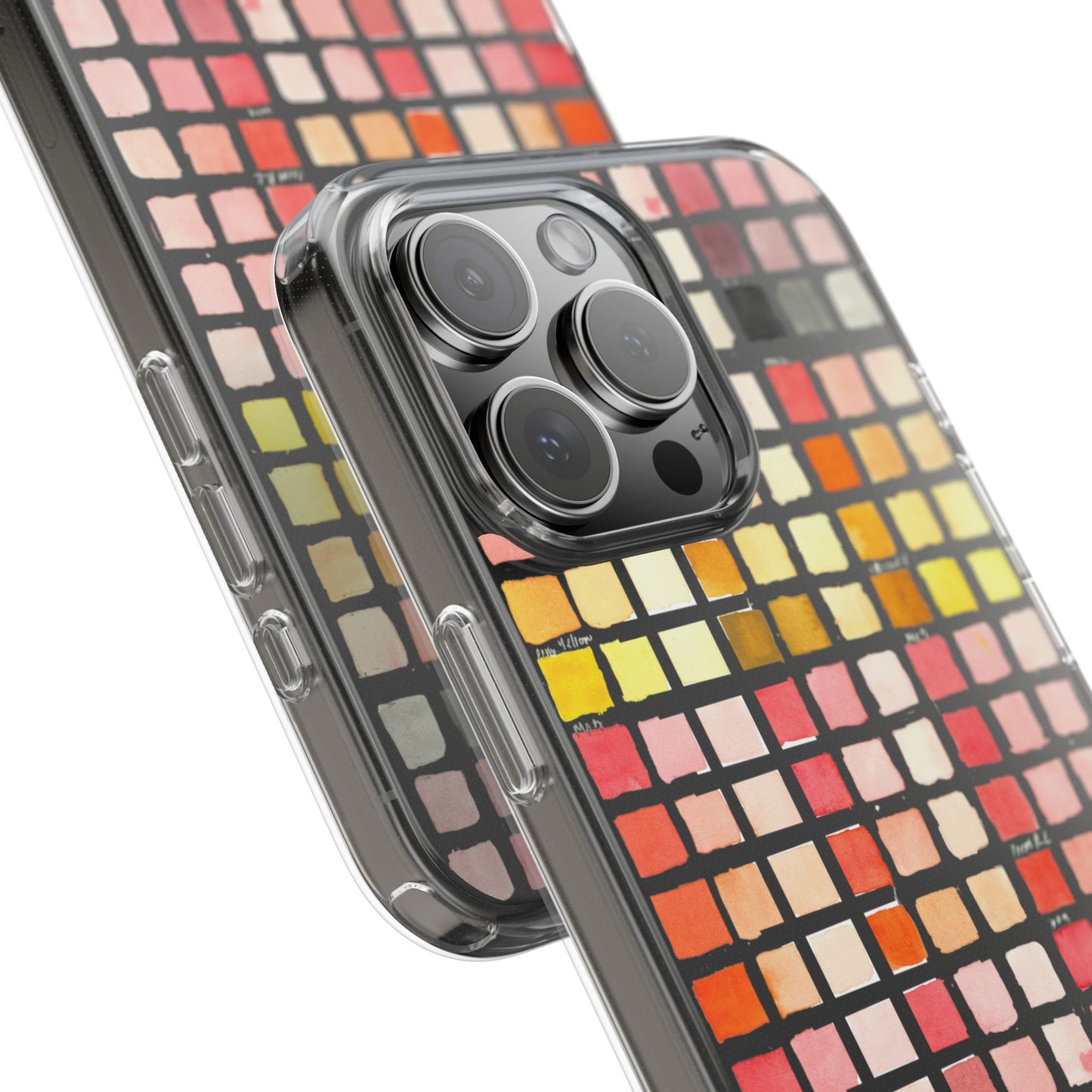 Watercolor Paint Swatches Clear Phone Case - Brooke Zitting, LLC