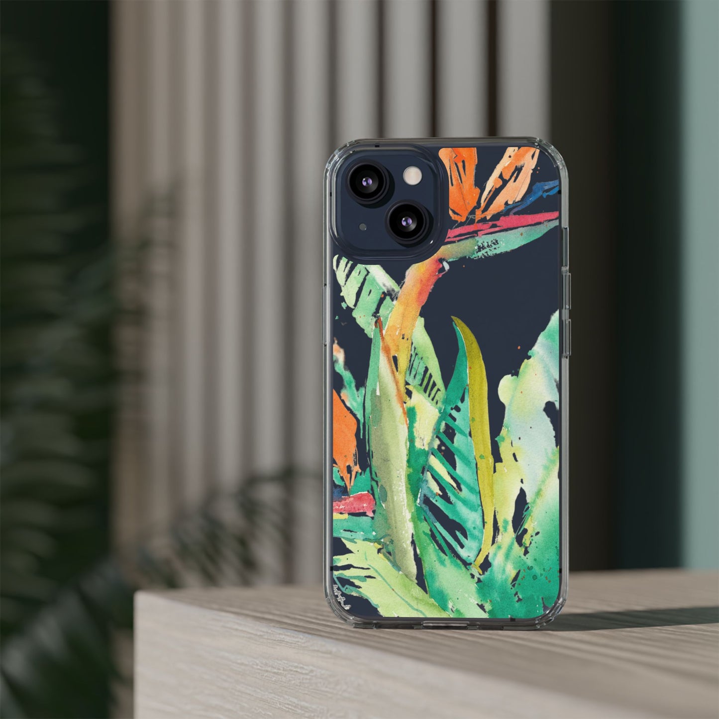 Another Day in Paradise Watercolor Clear Phone Case - Brooke Zitting, LLC