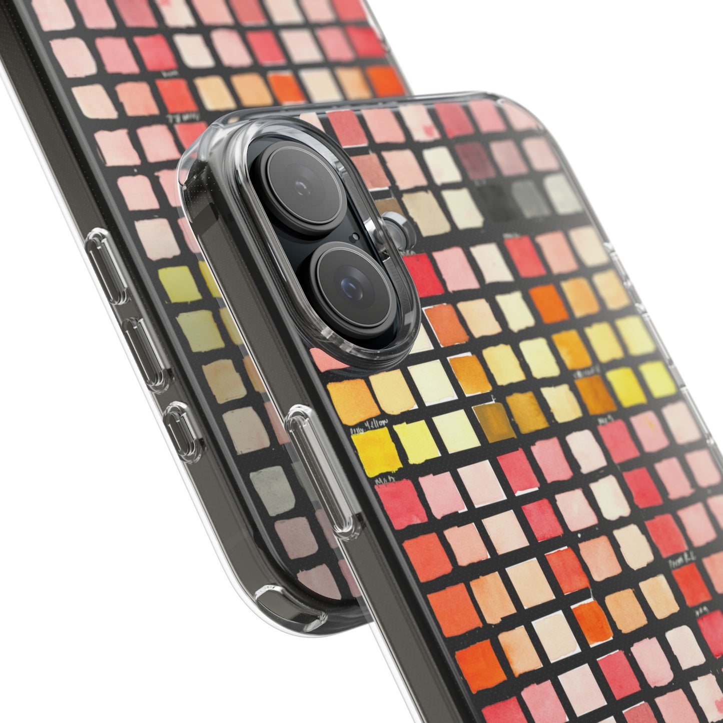 Watercolor Paint Swatches Clear Phone Case - Brooke Zitting, LLC