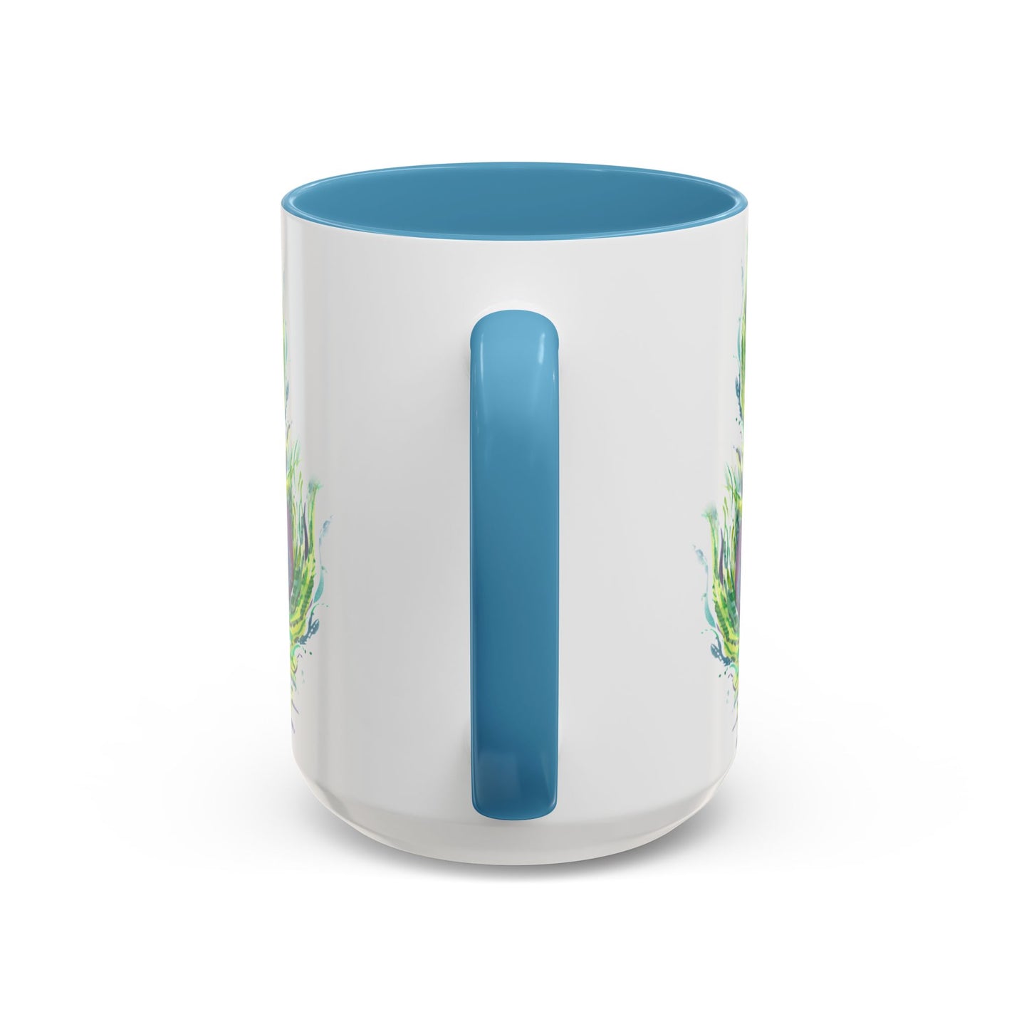 Colorful Peacock Feathers Mug Print (11oz, 15oz) - Brooke Zitting, LLC