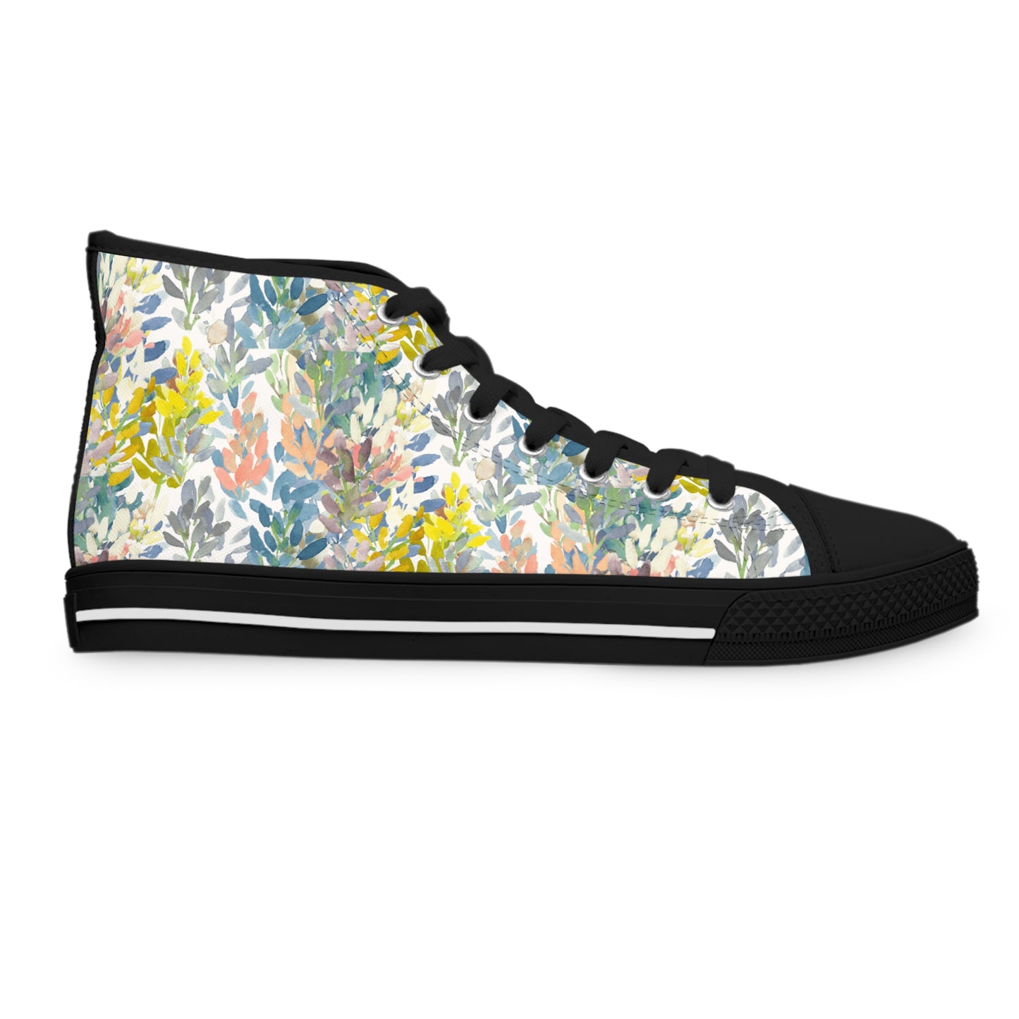 Petal Parade High Top Sneakers with Floral Design – Stylish Shoes for All | Unique Gift Idea - Brooke Zitting, LLC