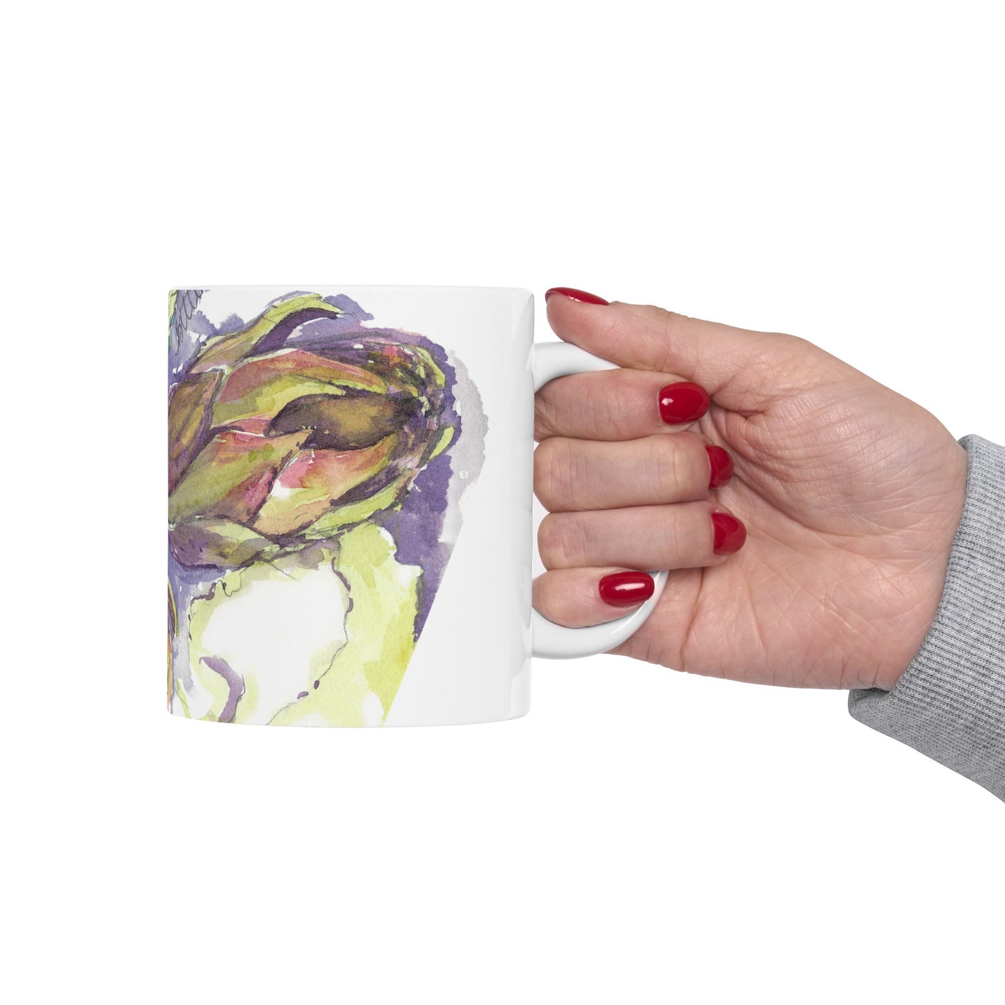 The Italian Artichokes Ceramic Mug - Perfect Gift (11oz, 15oz) - Brooke Zitting, LLC
