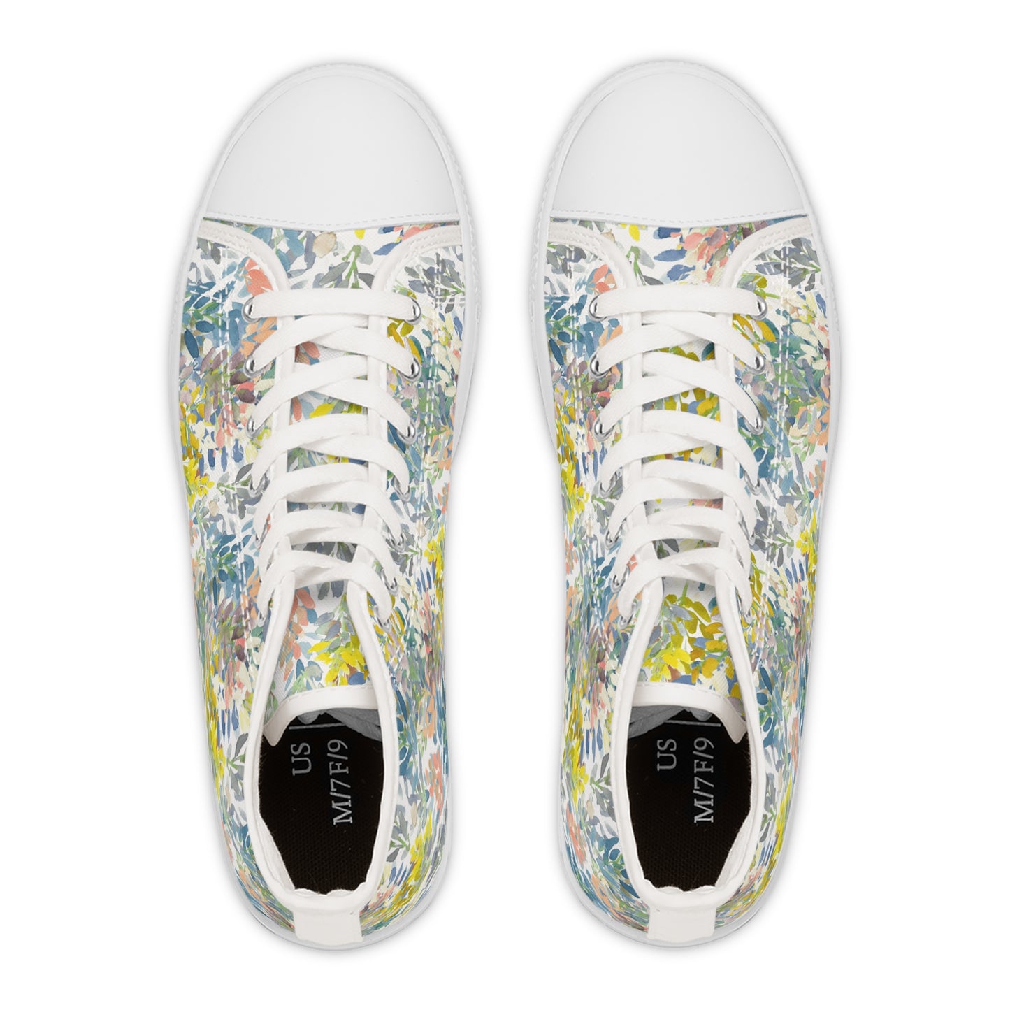 Petal Parade High Top Sneakers with Floral Design – Stylish Shoes for All | Unique Gift Idea - Brooke Zitting, LLC