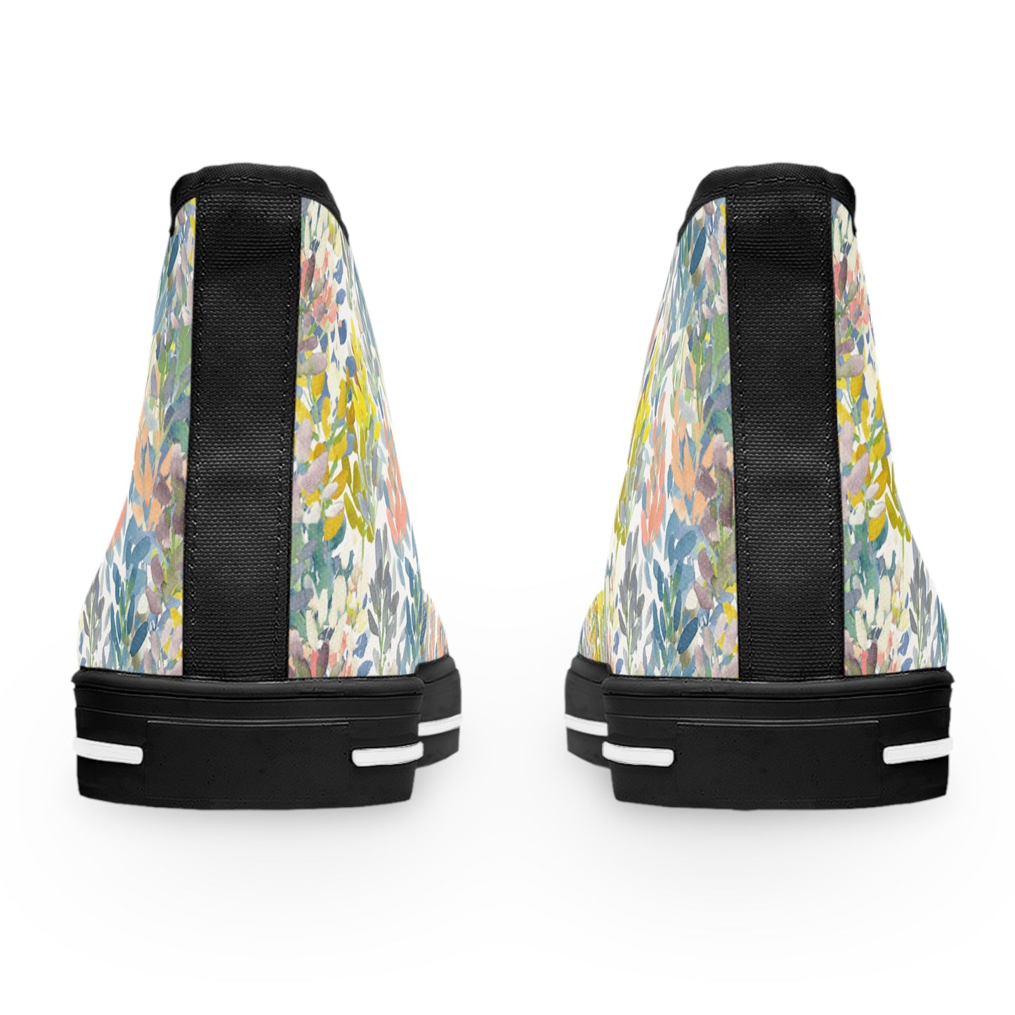 Petal Parade High Top Sneakers with Floral Design – Stylish Shoes for All | Unique Gift Idea - Brooke Zitting, LLC
