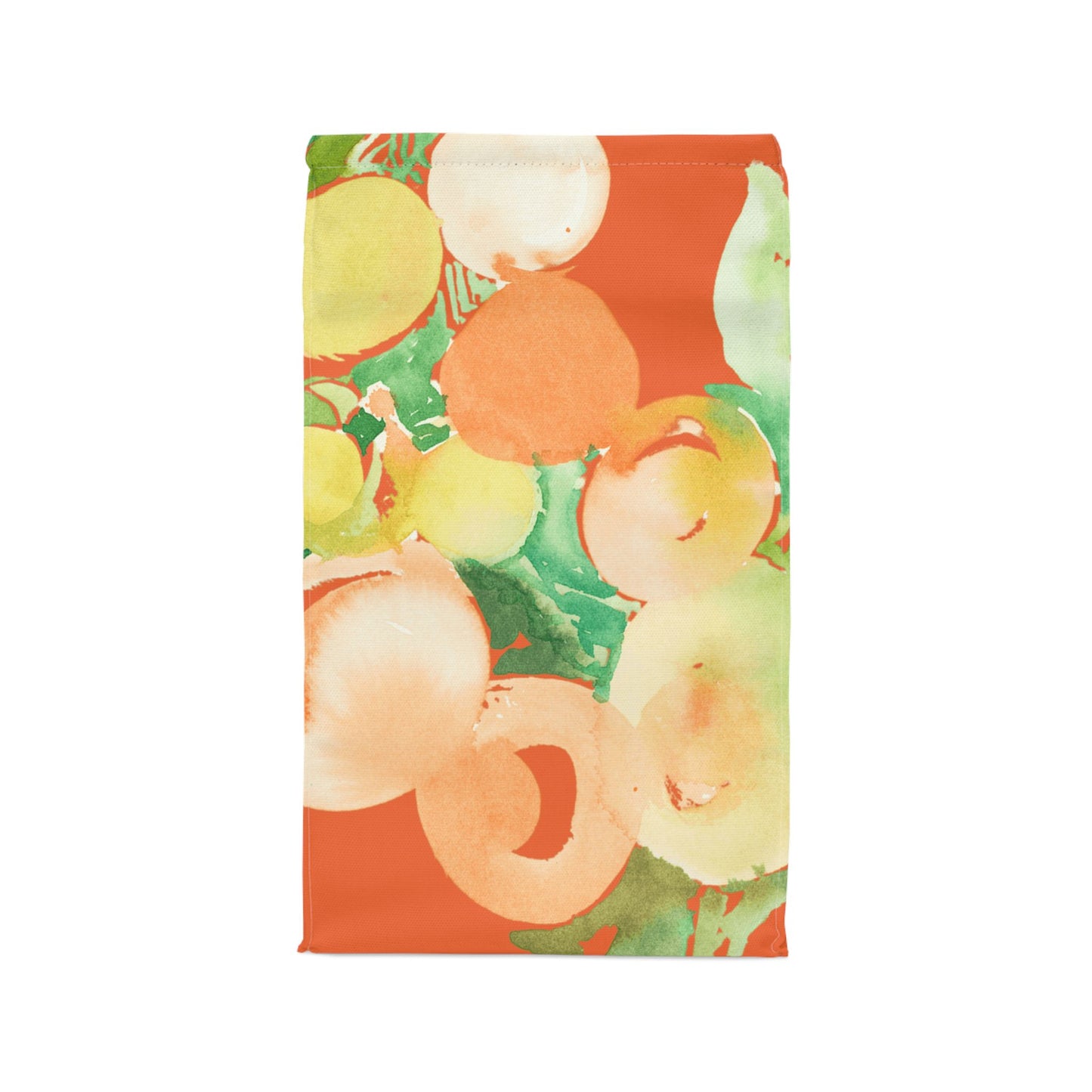 Citrus and Peach Watercolor Design Lunch Bag – Insulated, Wipe-Clean, Eco-Friendly Tote for Daily Use - Brooke Zitting, LLC